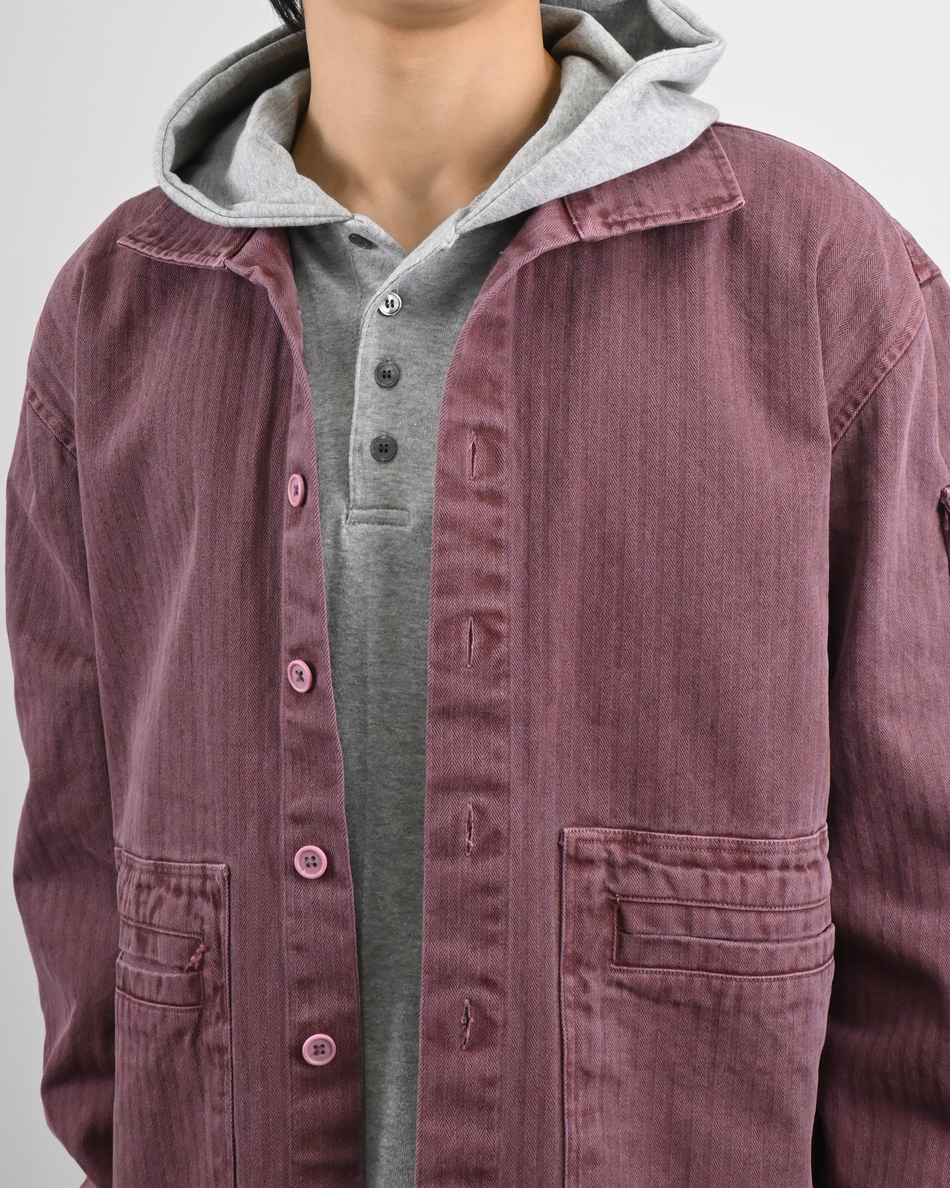 pigment herringbone field jacket