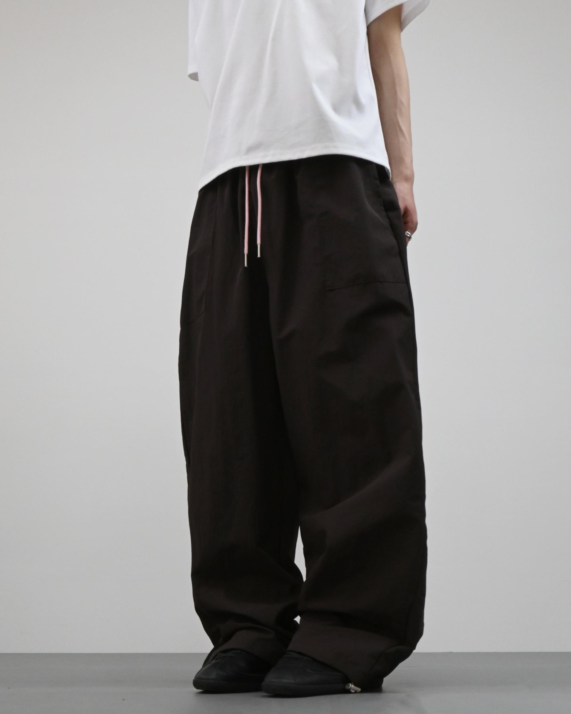 rope curved nylon pants