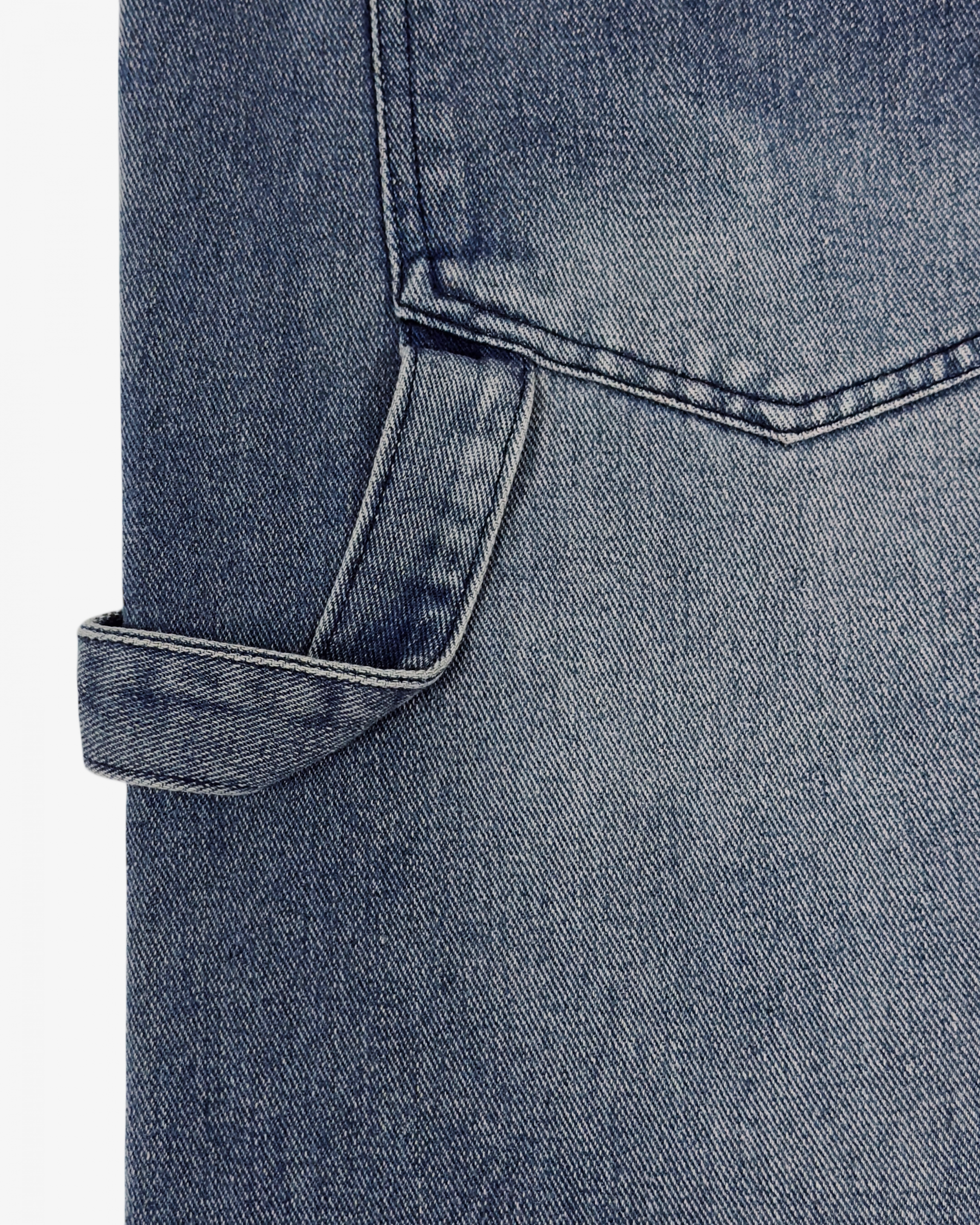 banding vintage carpenter bermuda denim pants