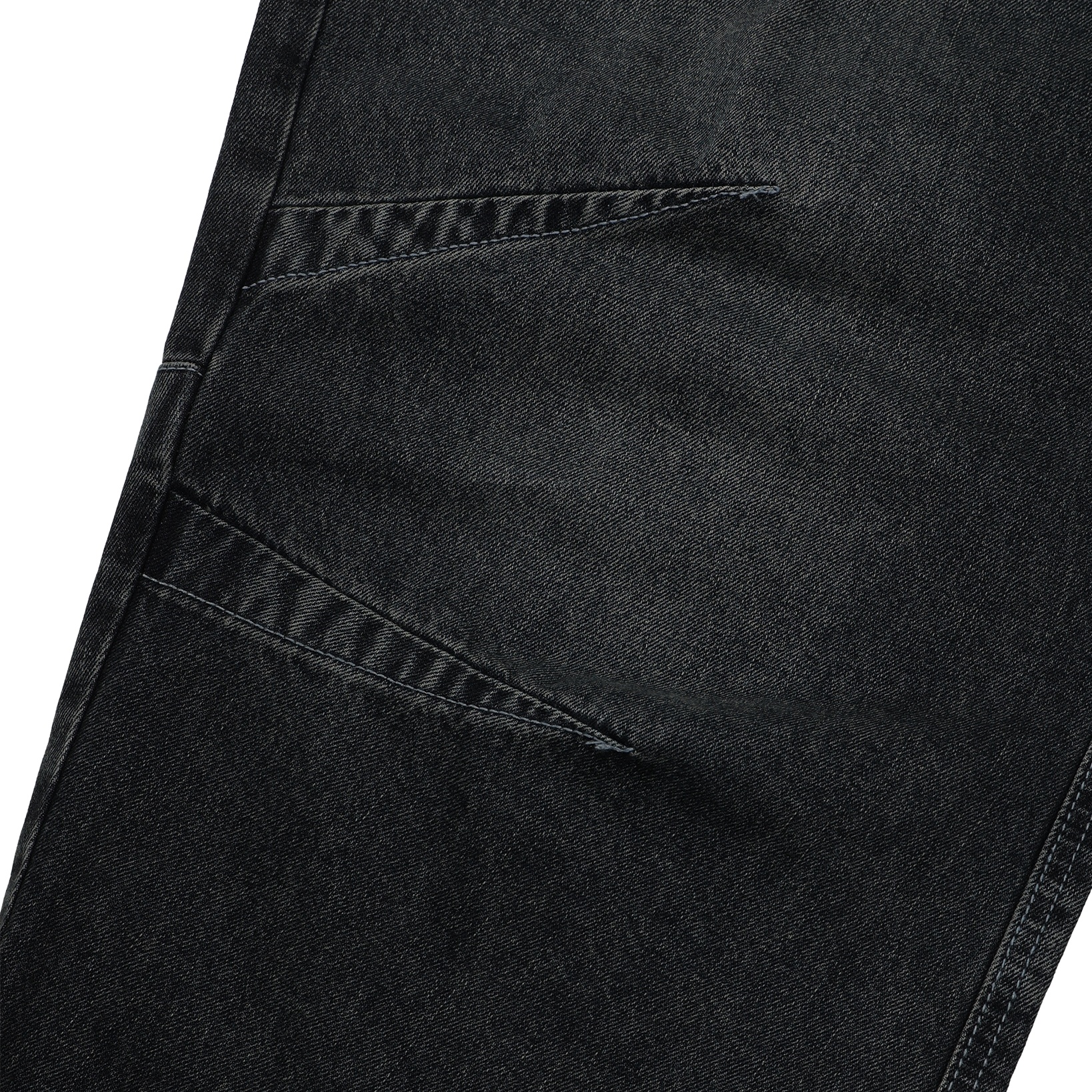 dart balloon denim pants (dark blue)