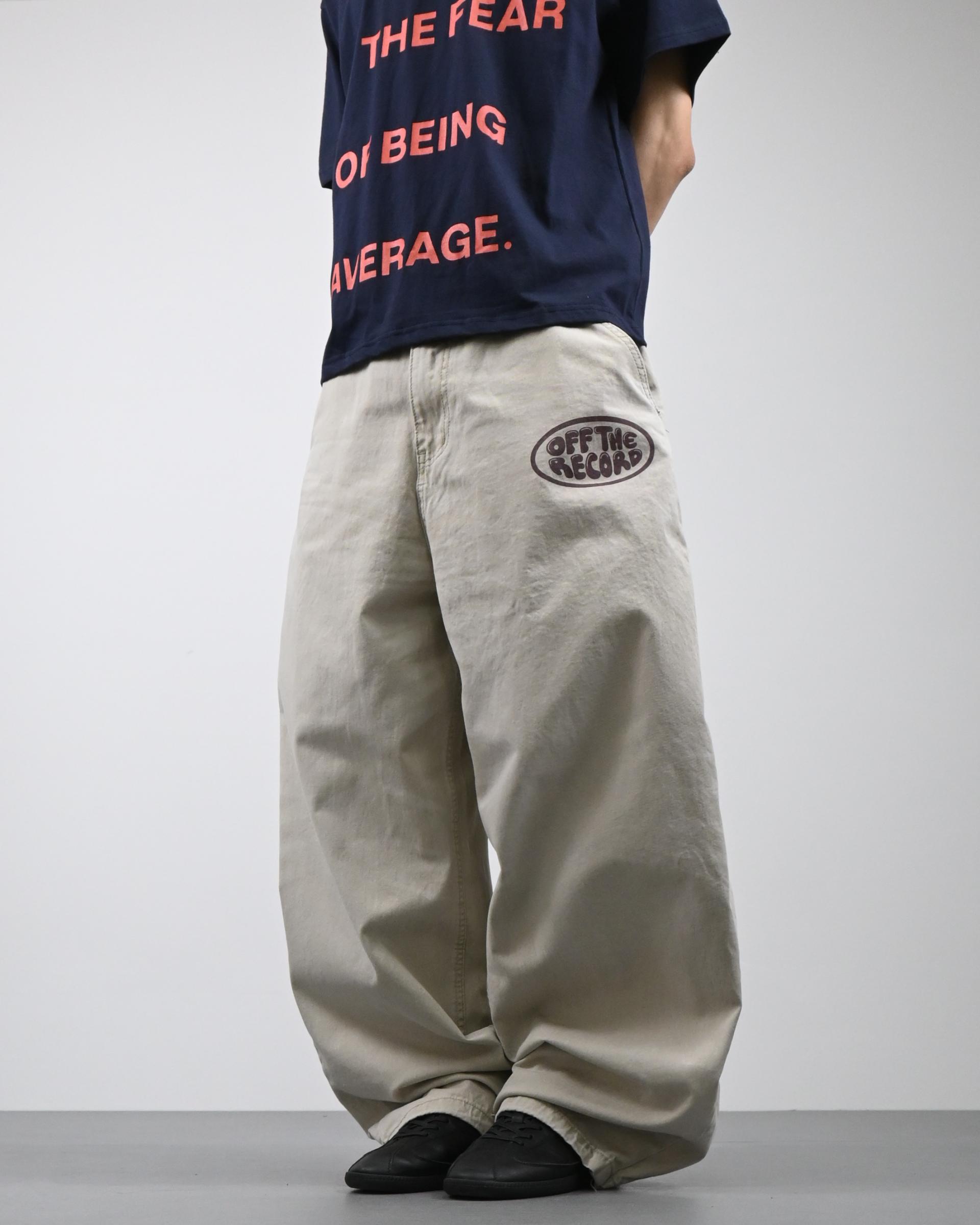 printed pigment balloon cotton pants