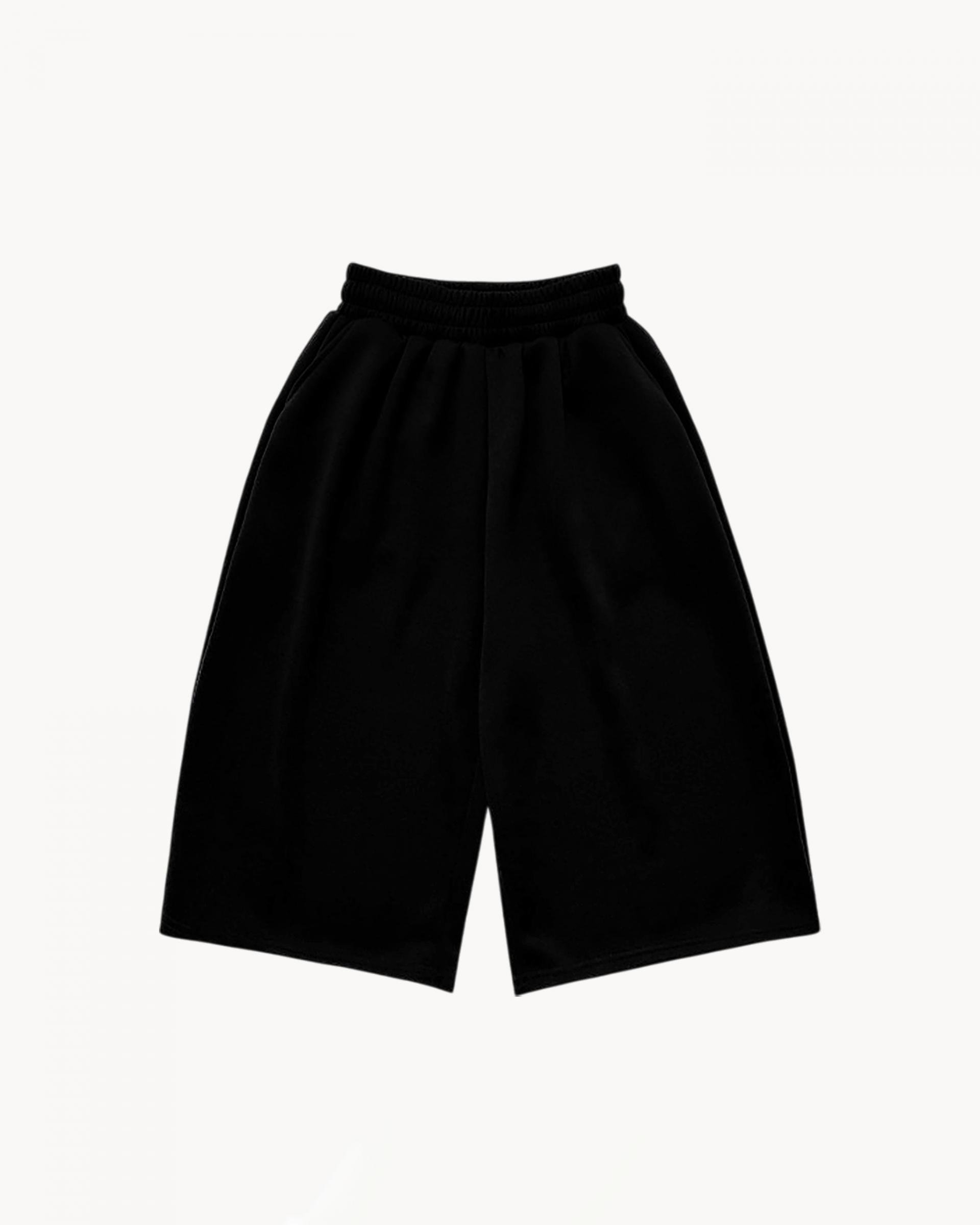 snap bermuda sweatpants