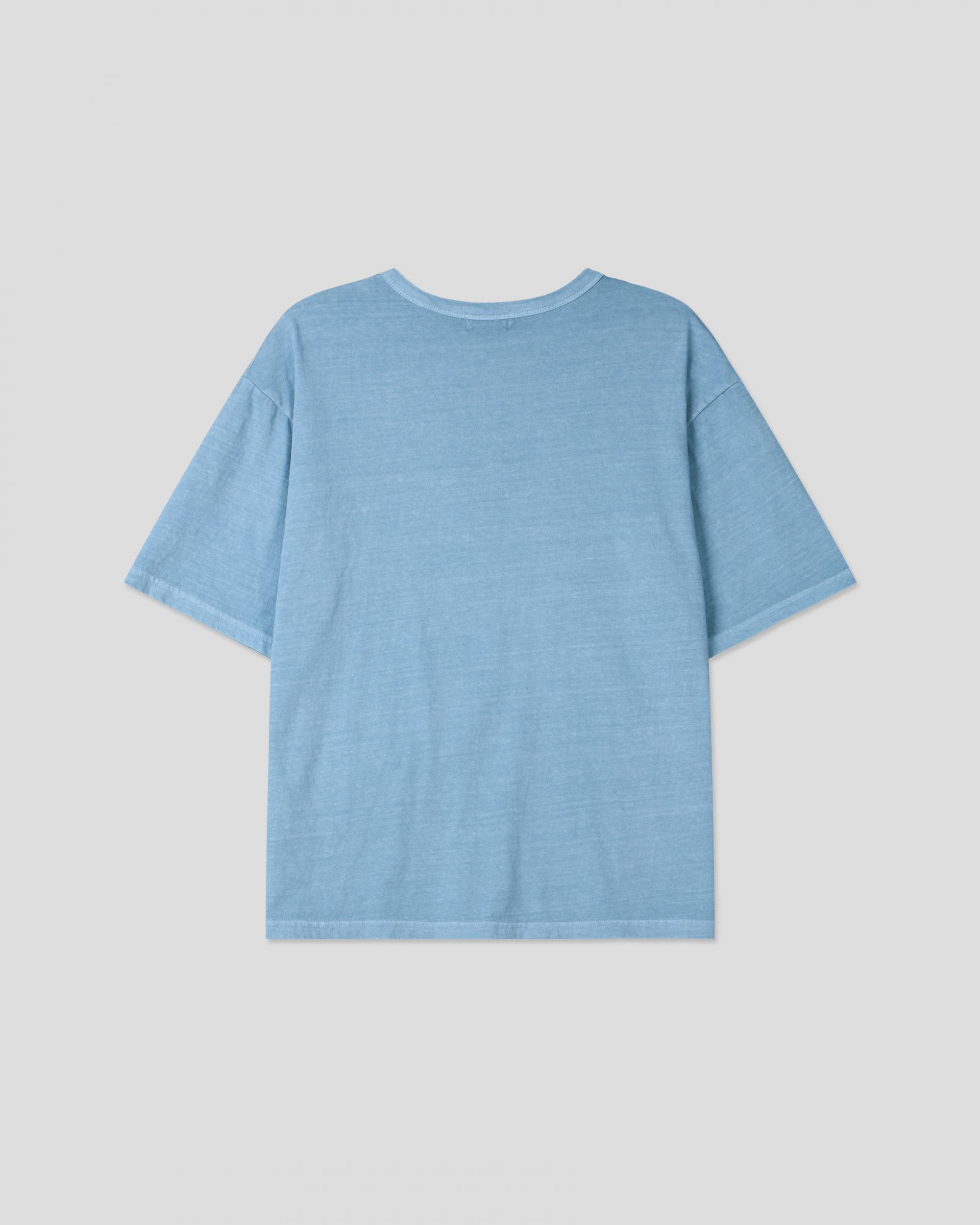 dying henley neck half t-shirt