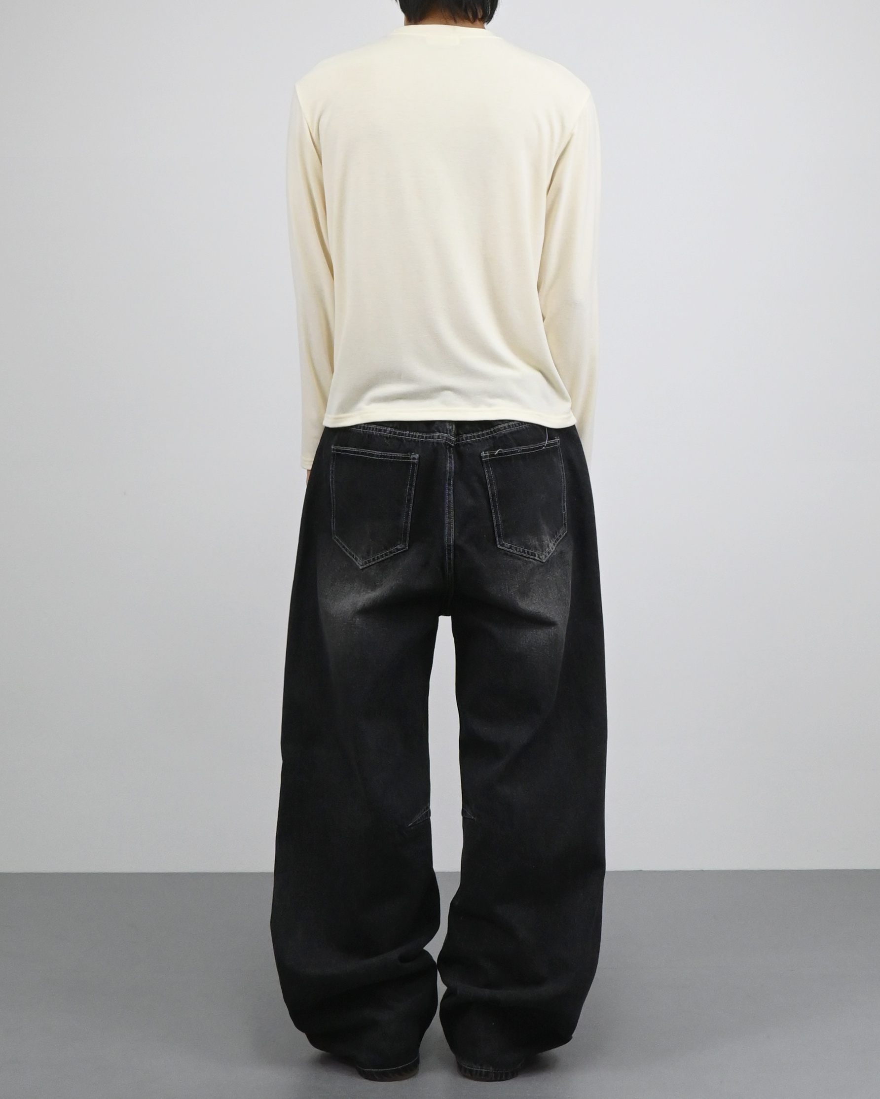 slub henley neck long sleeve 복제
