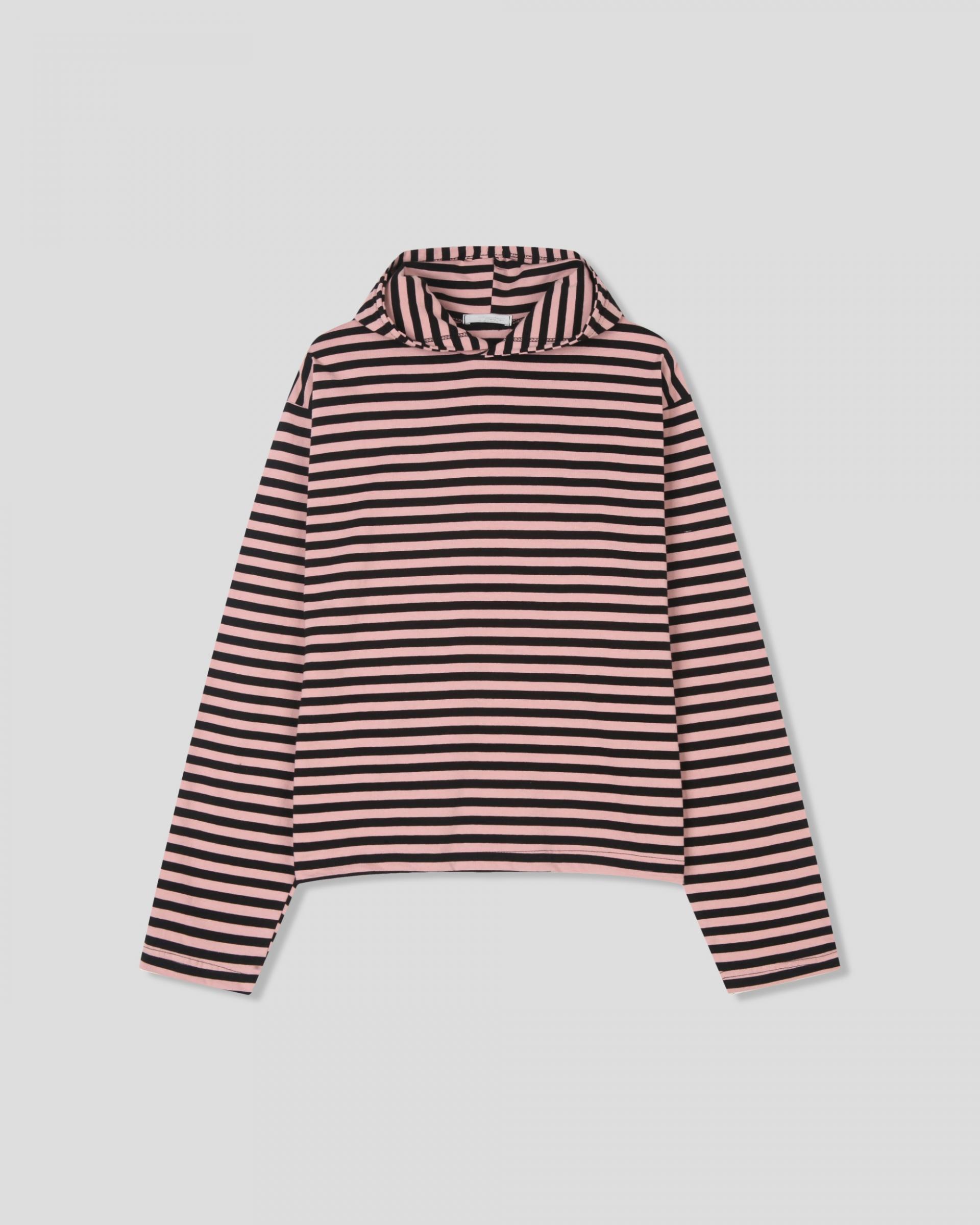 reed cropped striped hoodie
