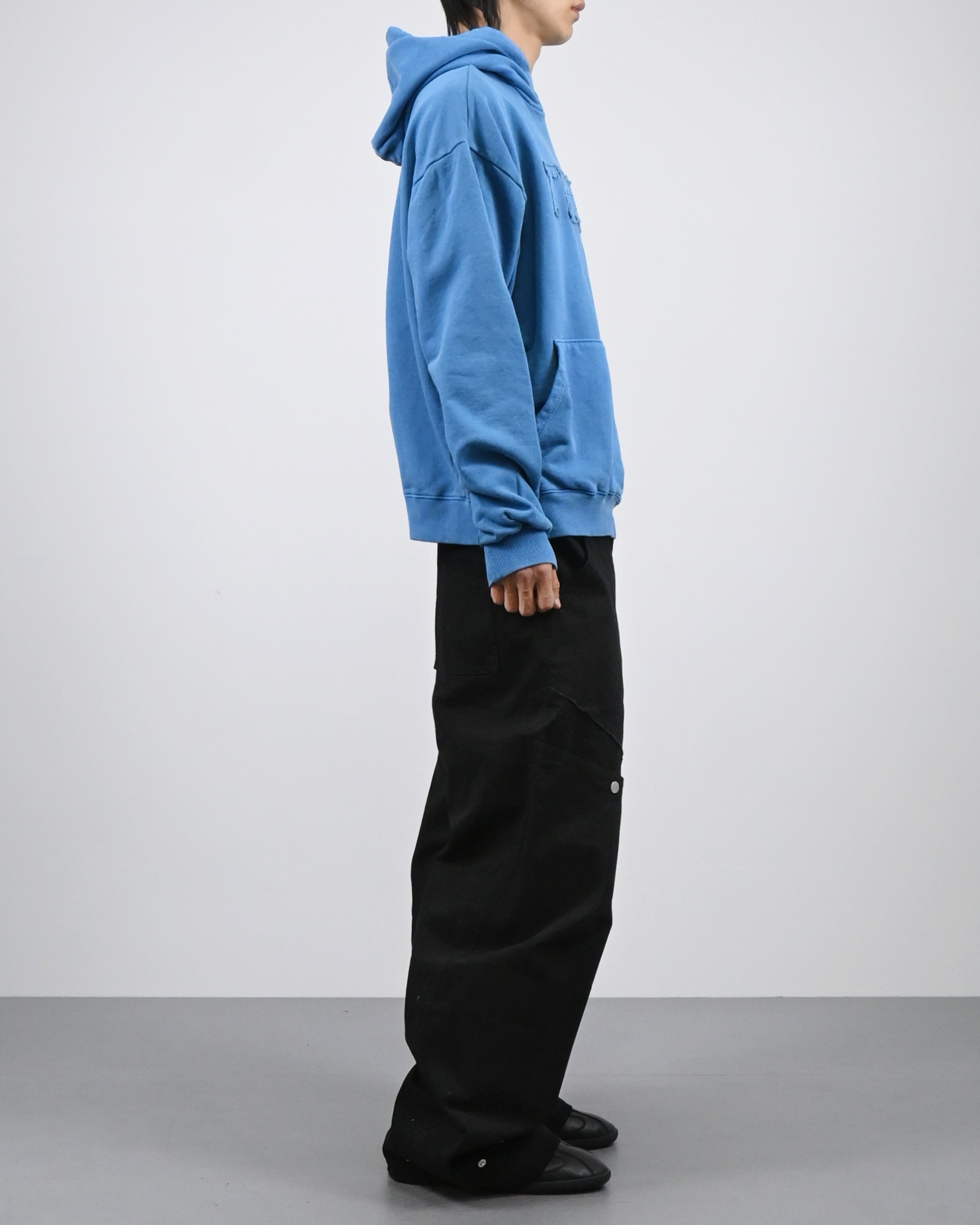 razor washed black denim pants 복제