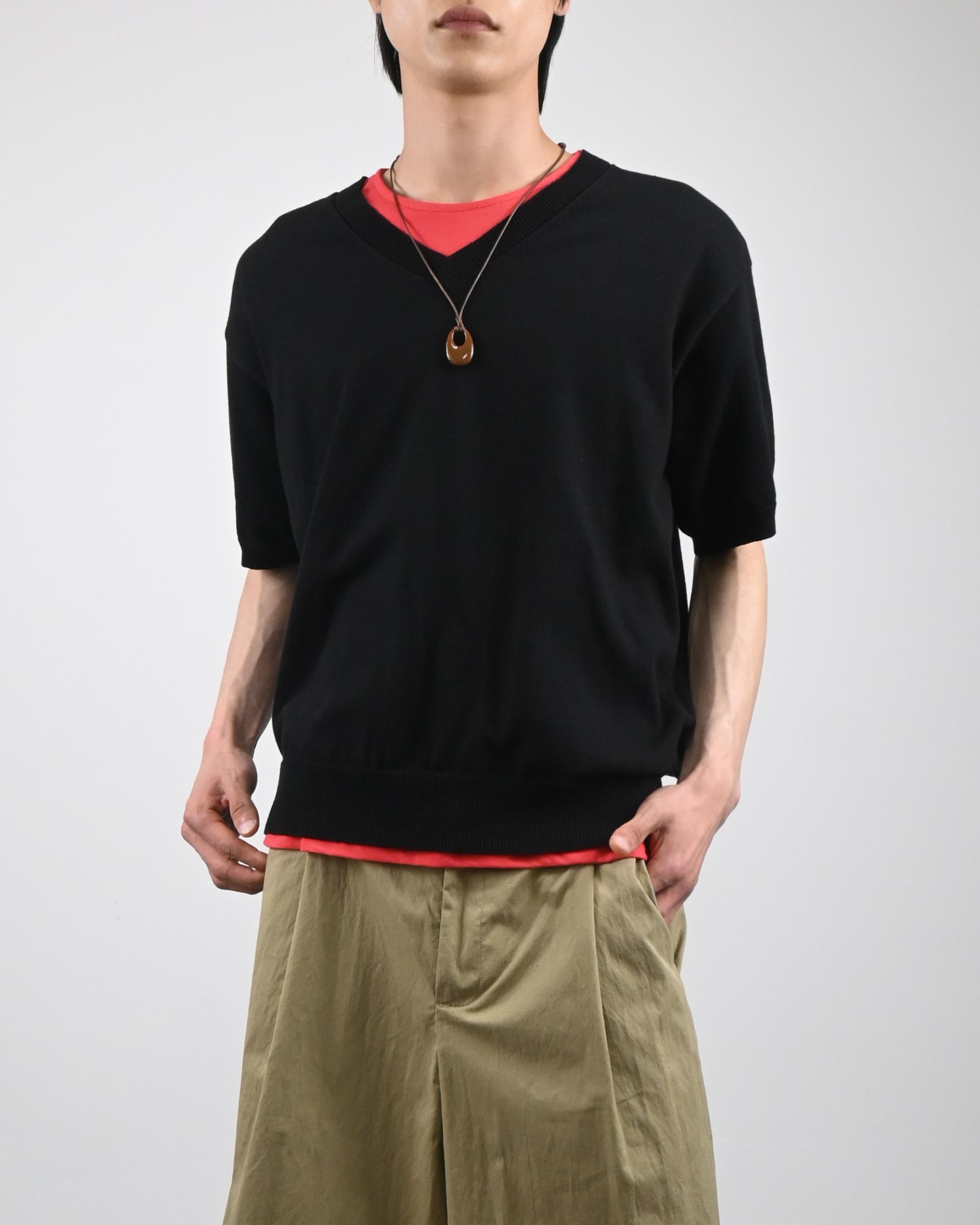 sierra v-neck half knit