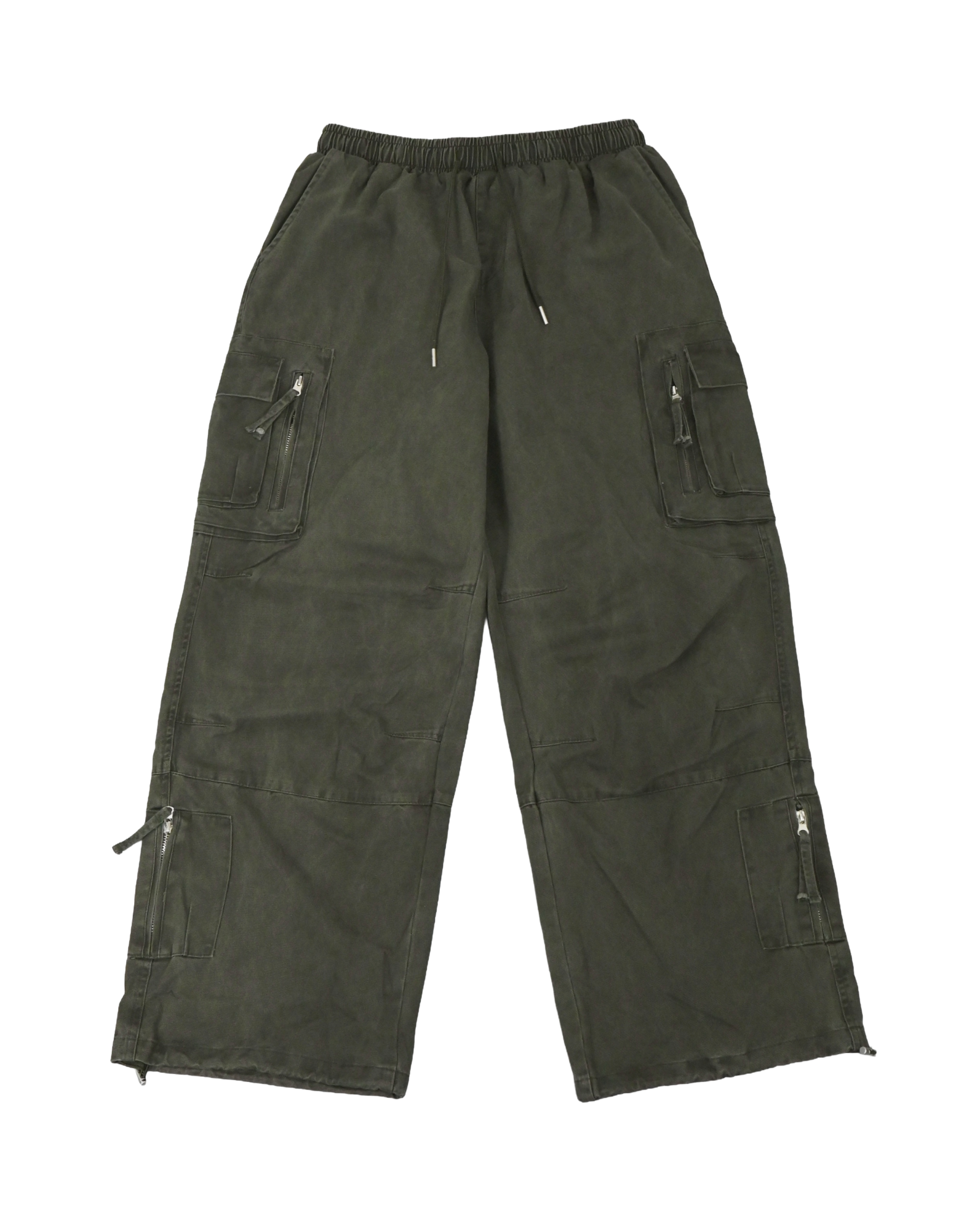 box pocket cargo cotton pants