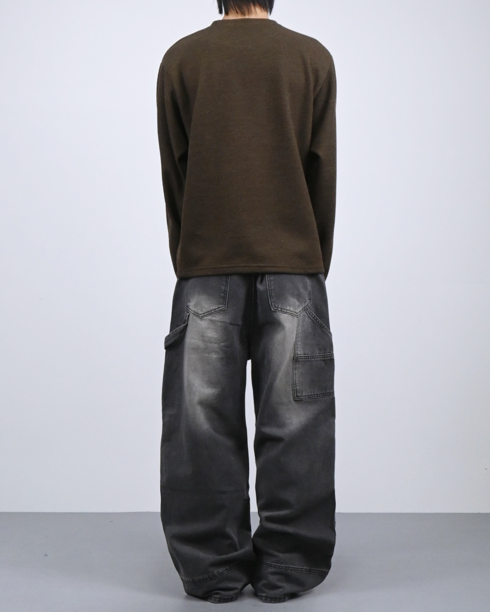 zipper carpenter denim pants