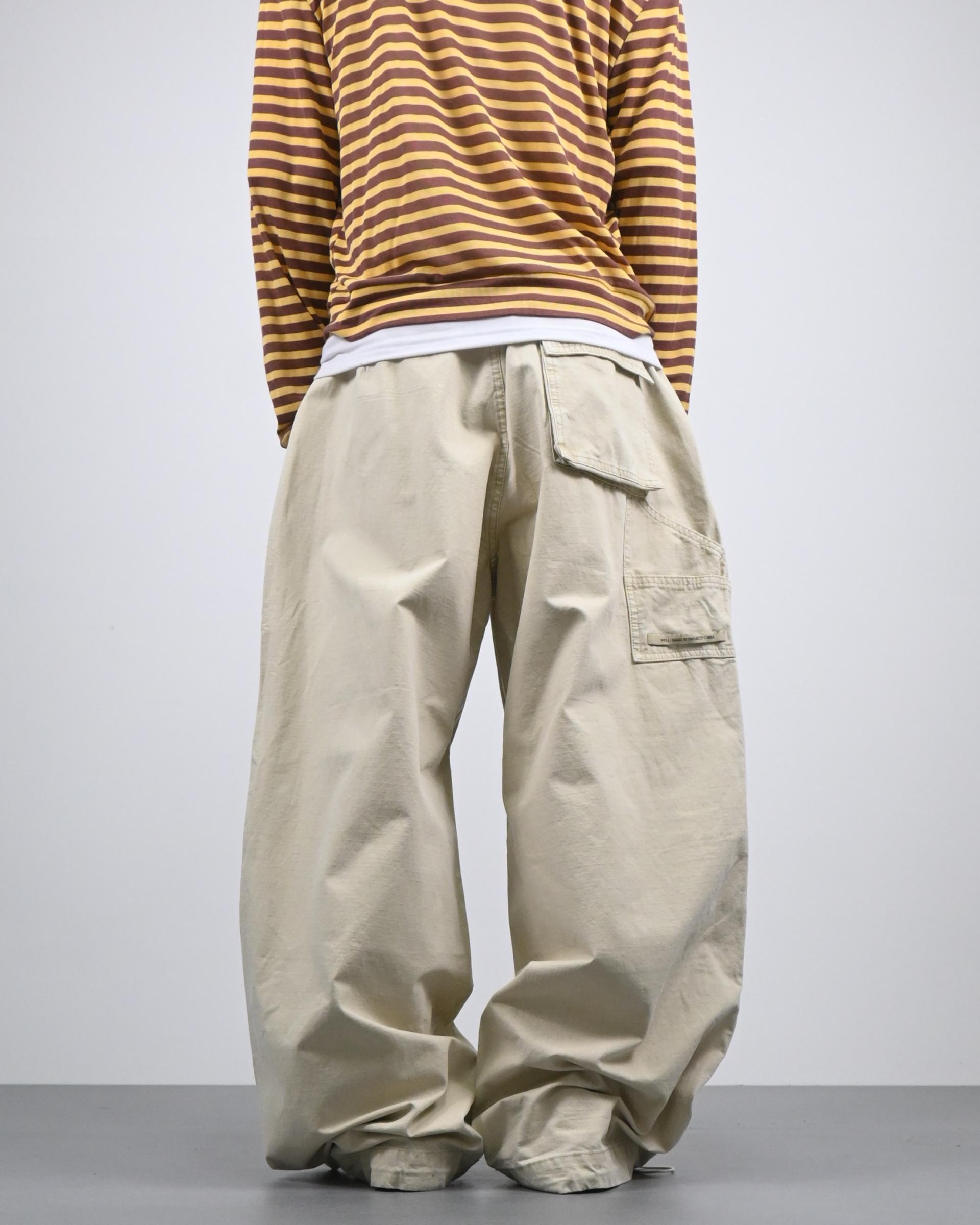 lip stop dining parasuit cotton pants