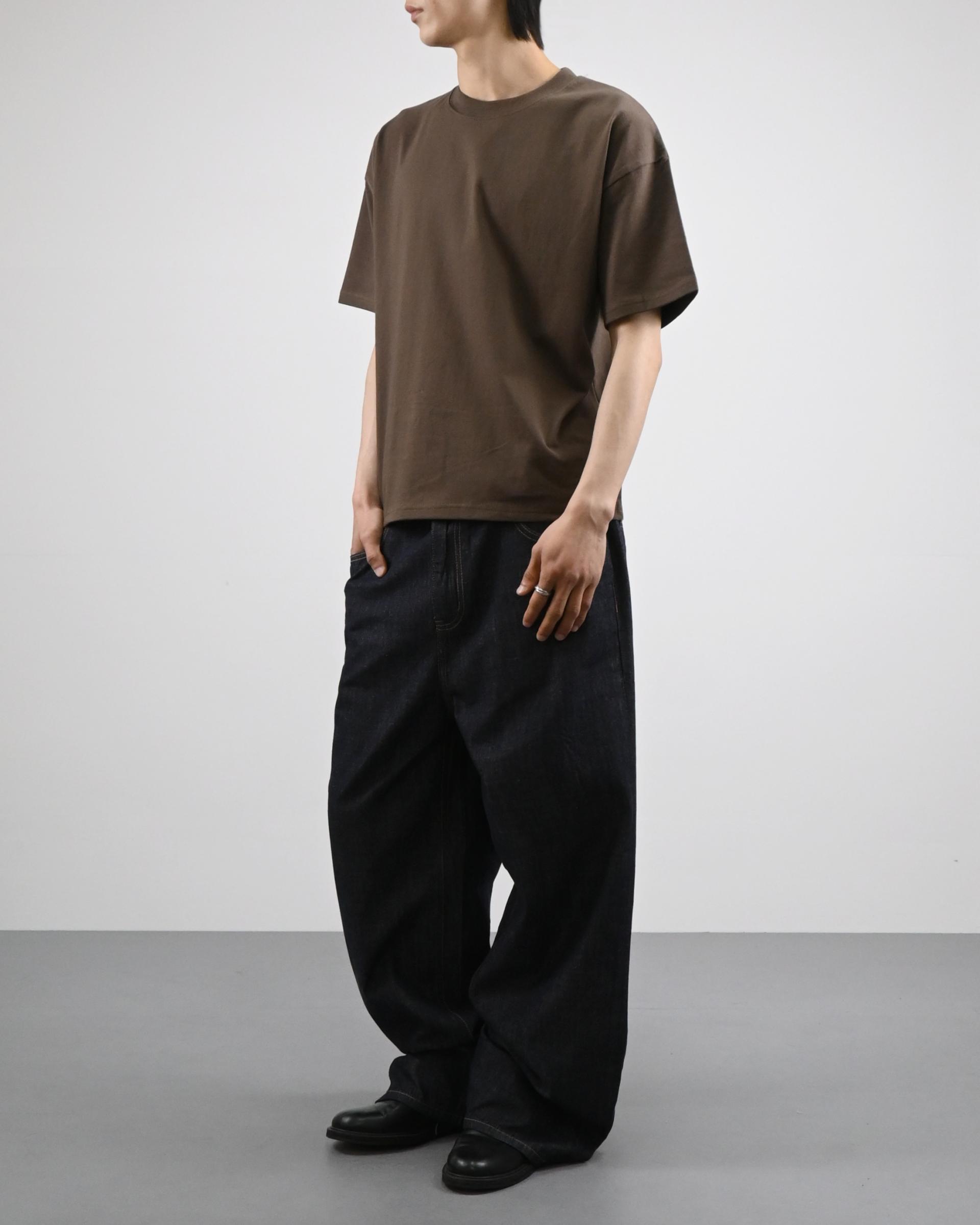 straight linen denim pants