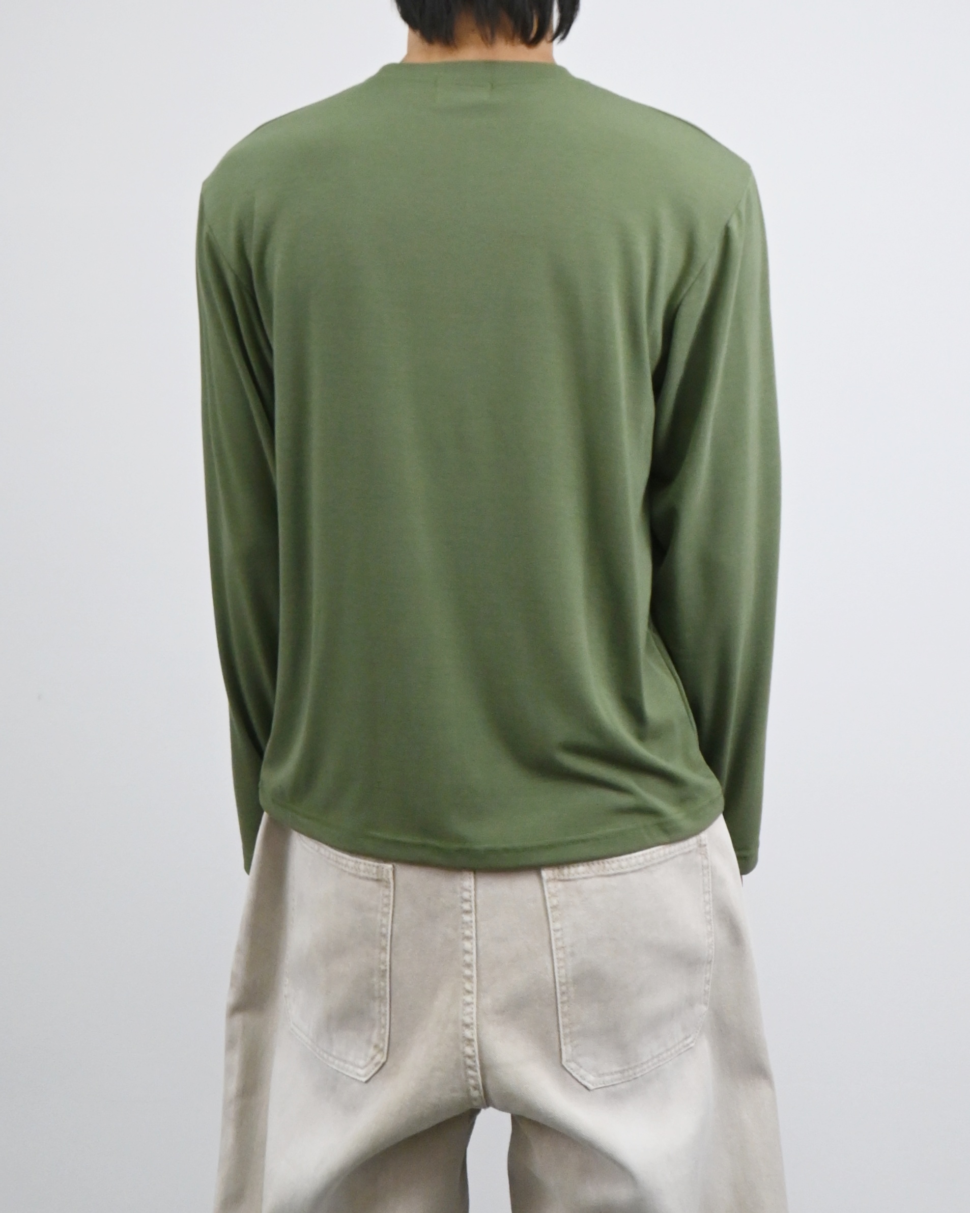 slub henley neck long sleeve 복제