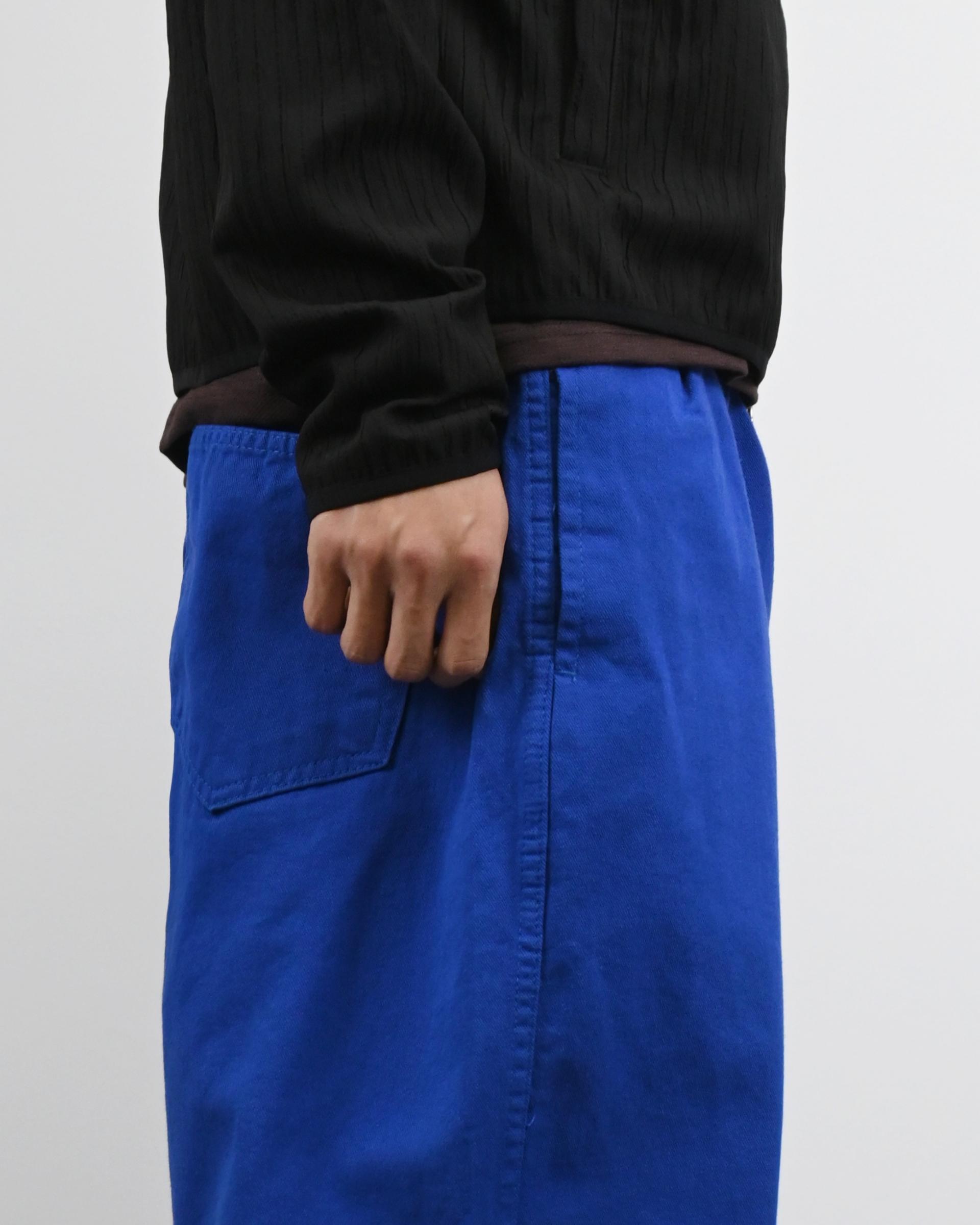one tuck banding cotton pants