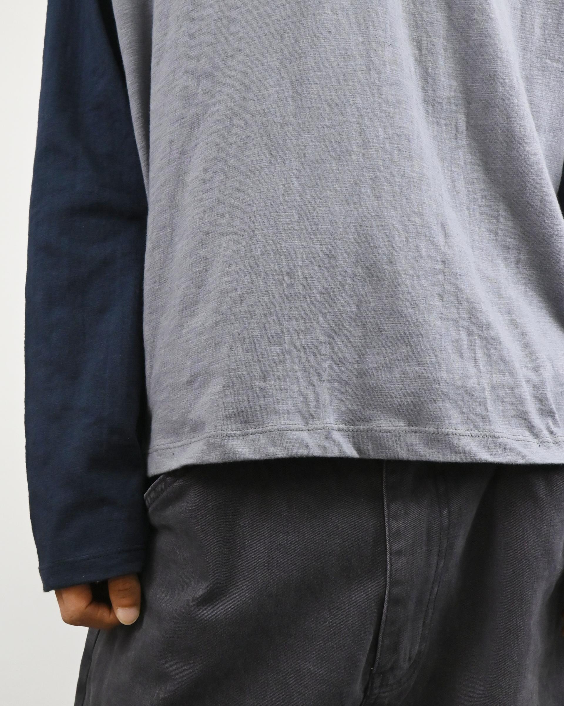 raglan henley neck t-shirt