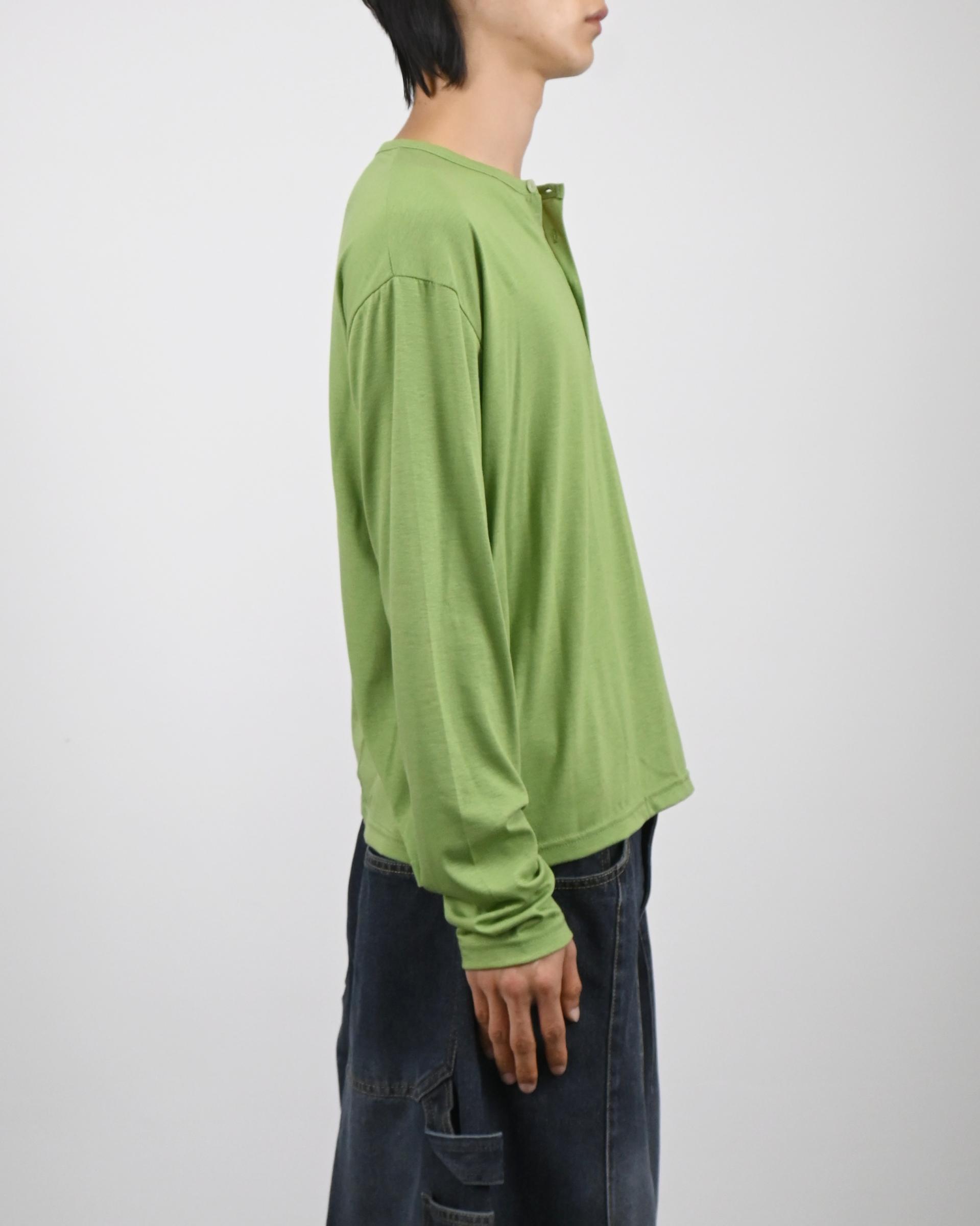 back slit henley neck t-shirts