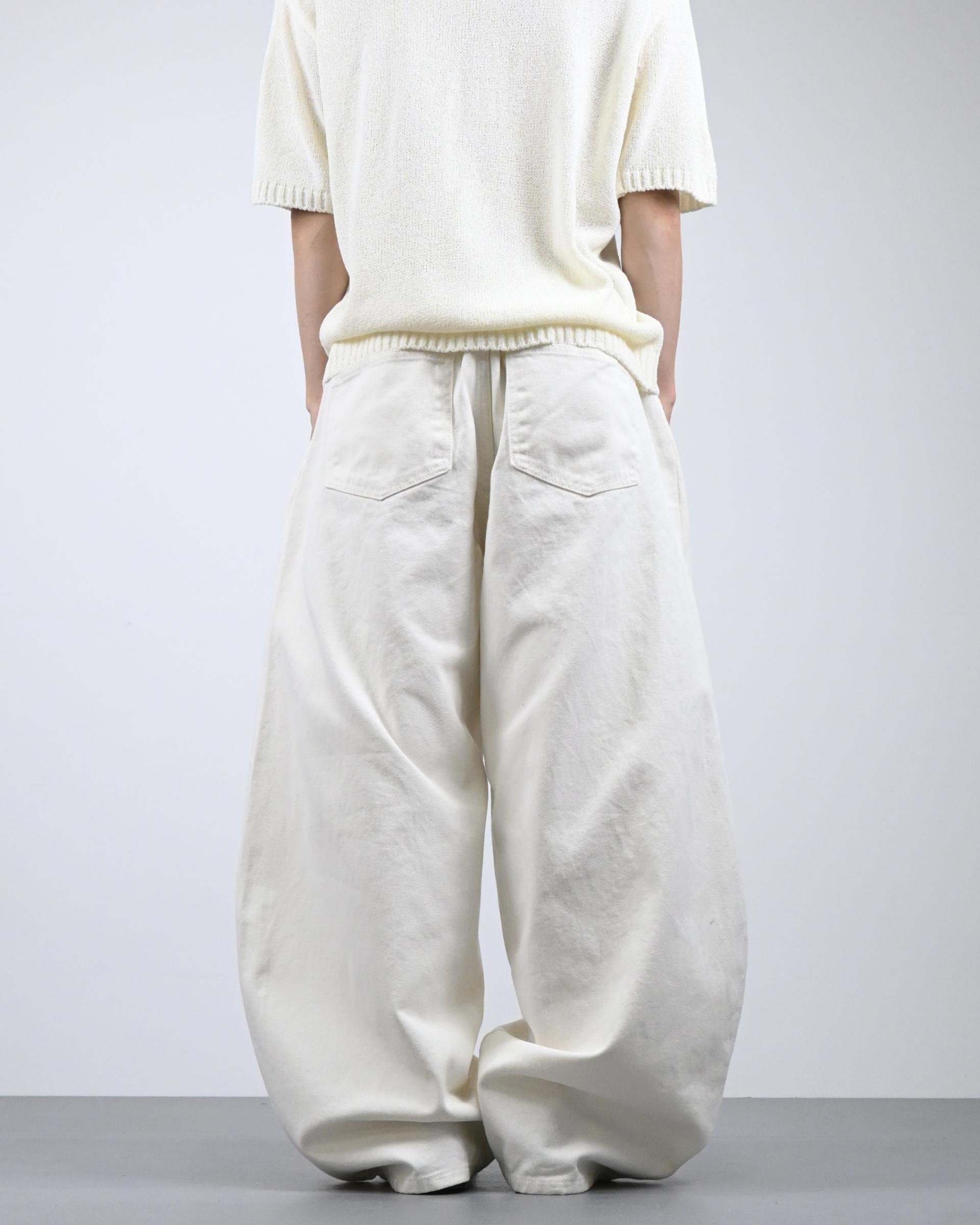 banding balloon cotton pants