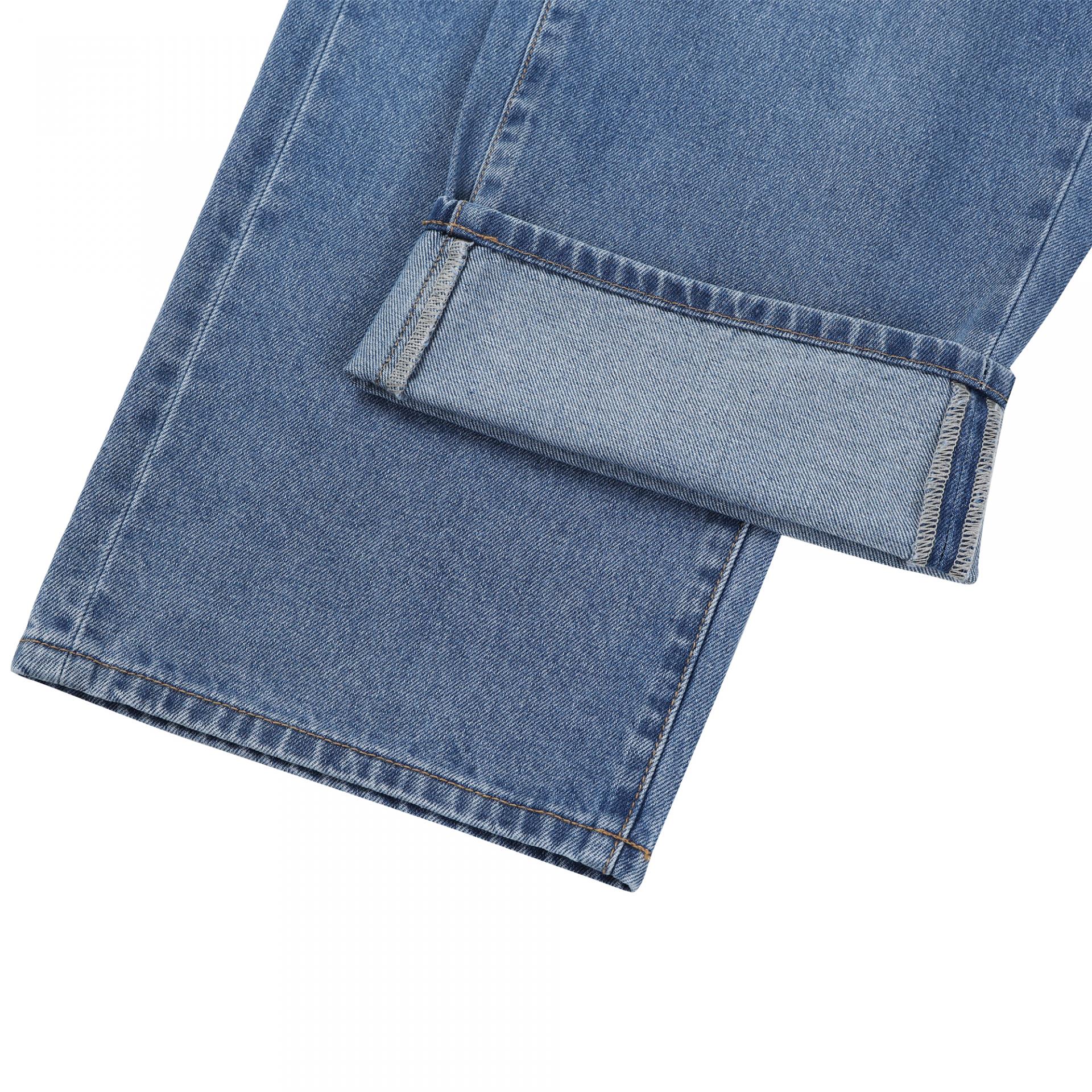 tapered banding denim pants