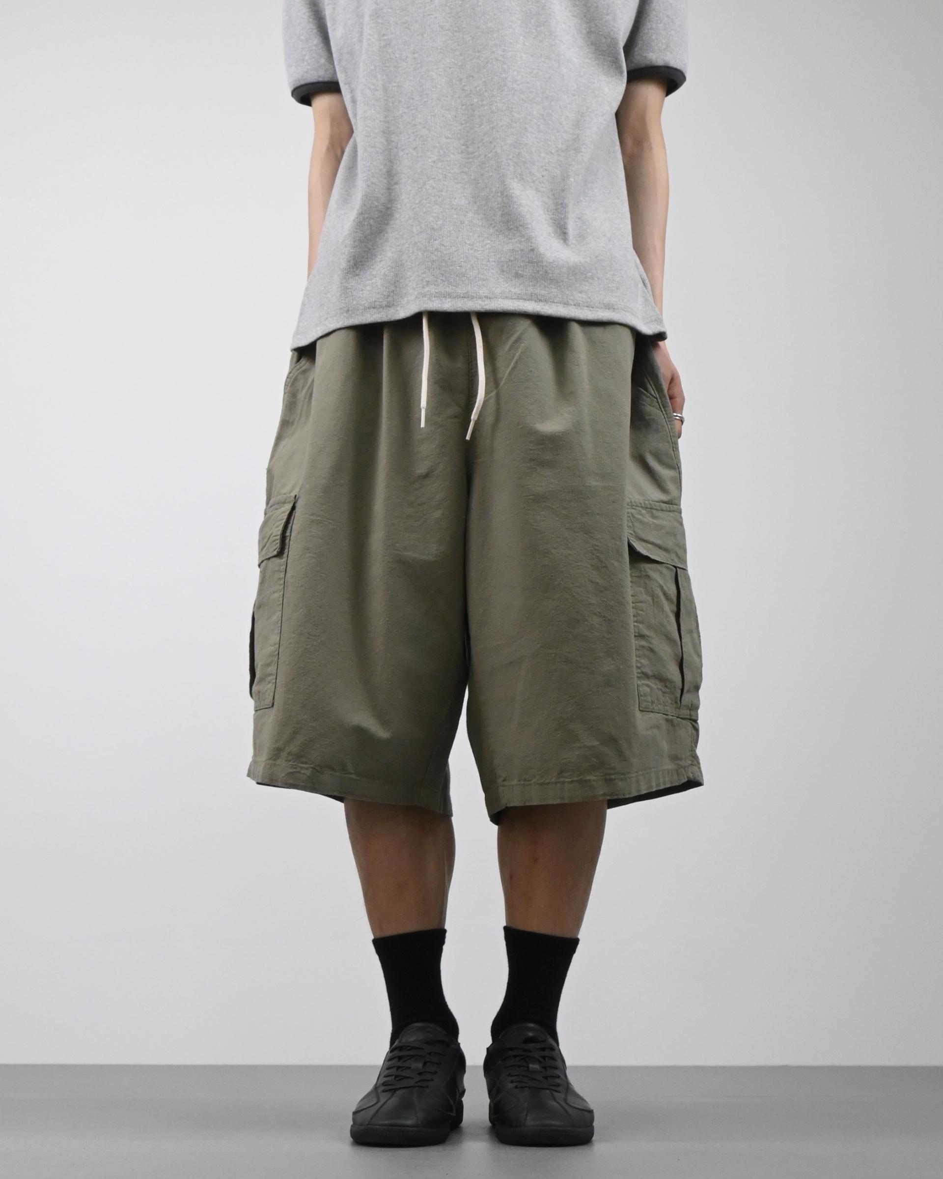 stopper linen bermuda cargo pants
