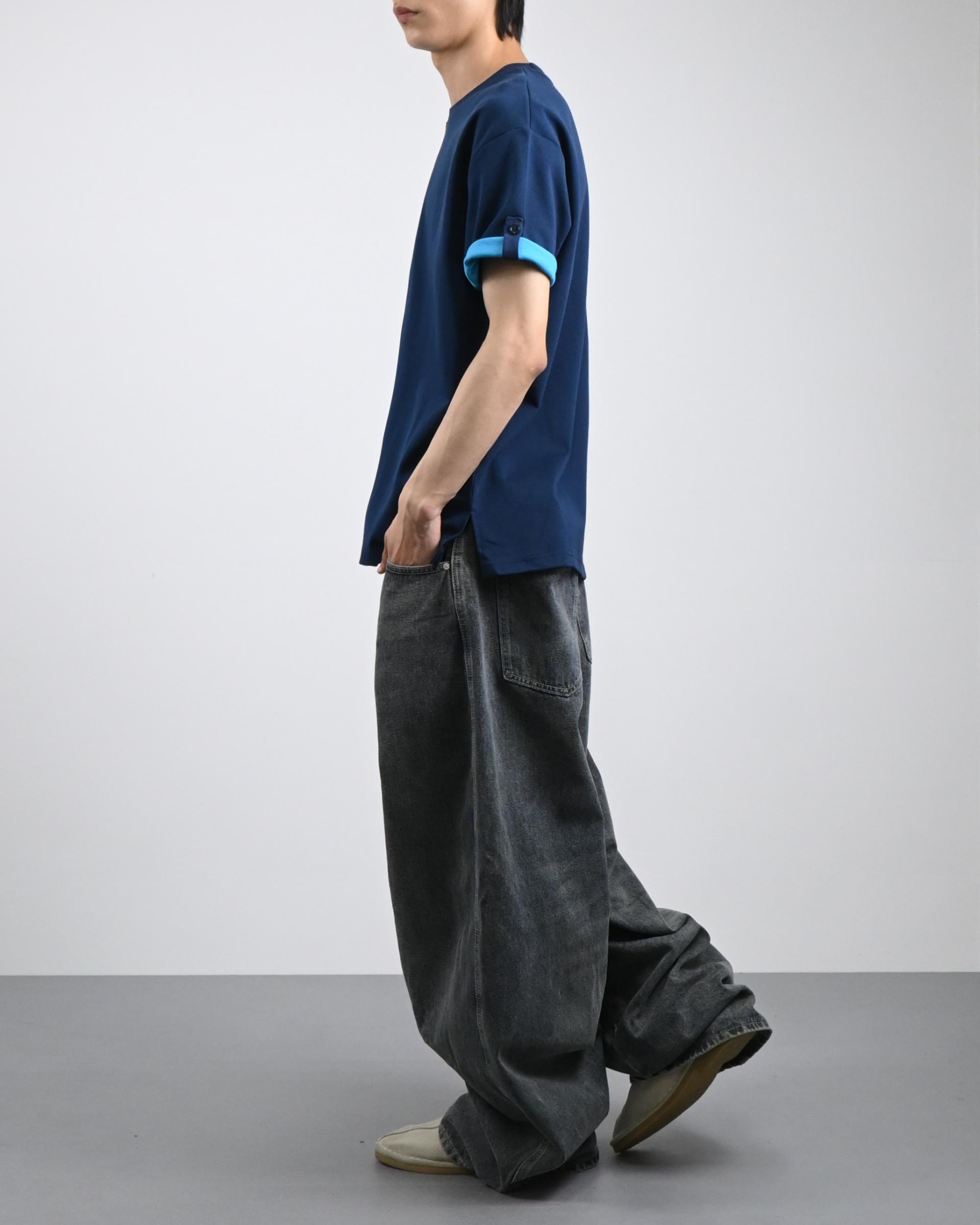 coloring roll-up half t-shirt