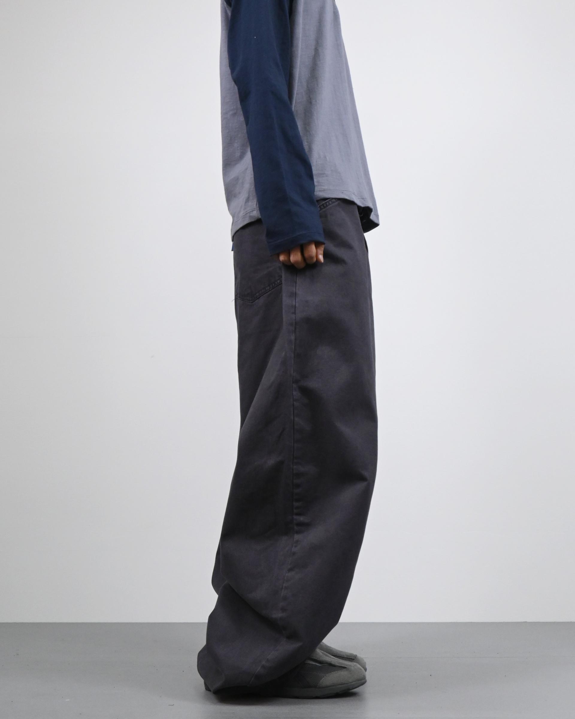 pigment solid balloon cotton pants