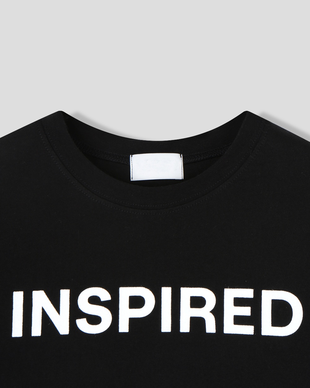 inspired lettering half-t-Shirt