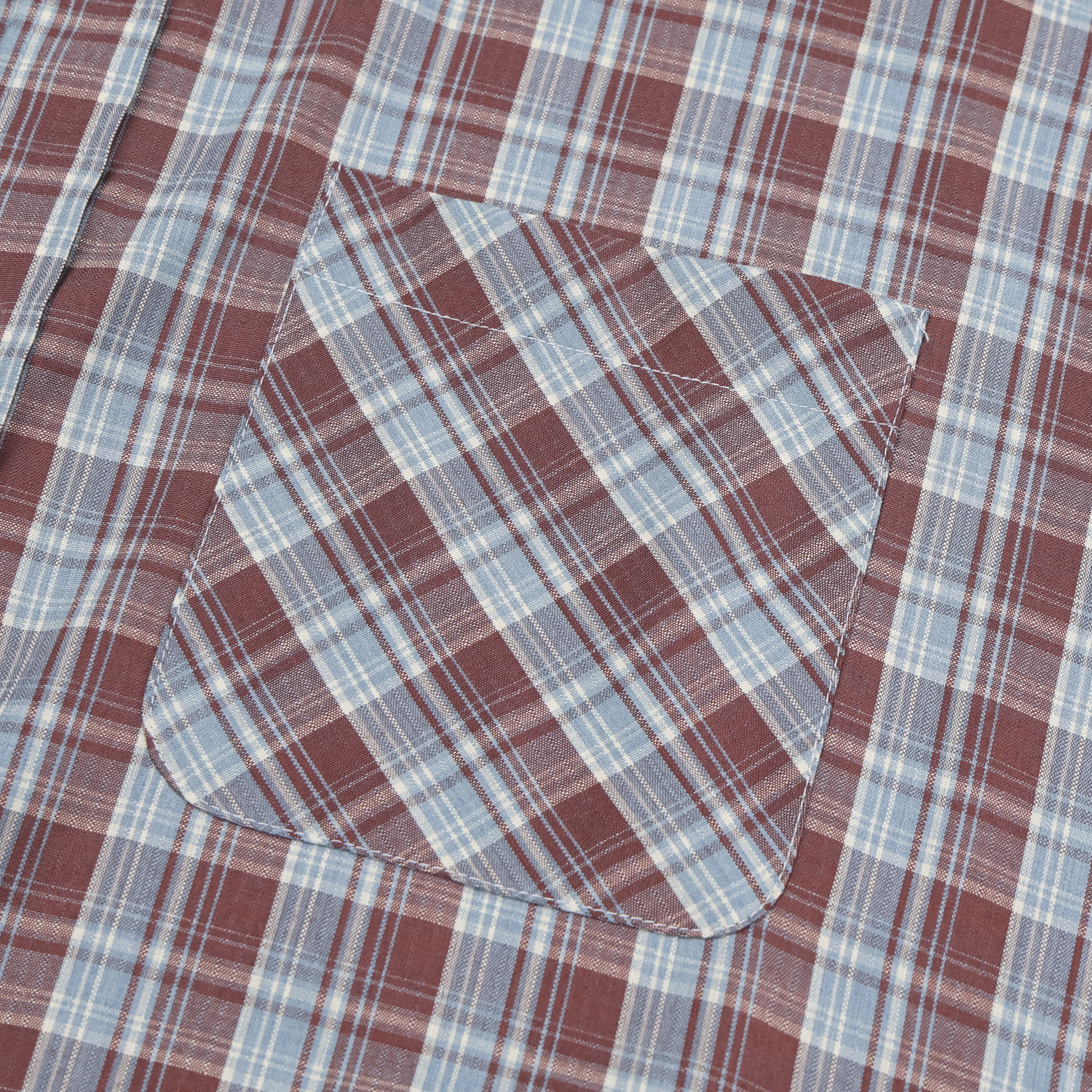 rabin checkered roll-up shirt