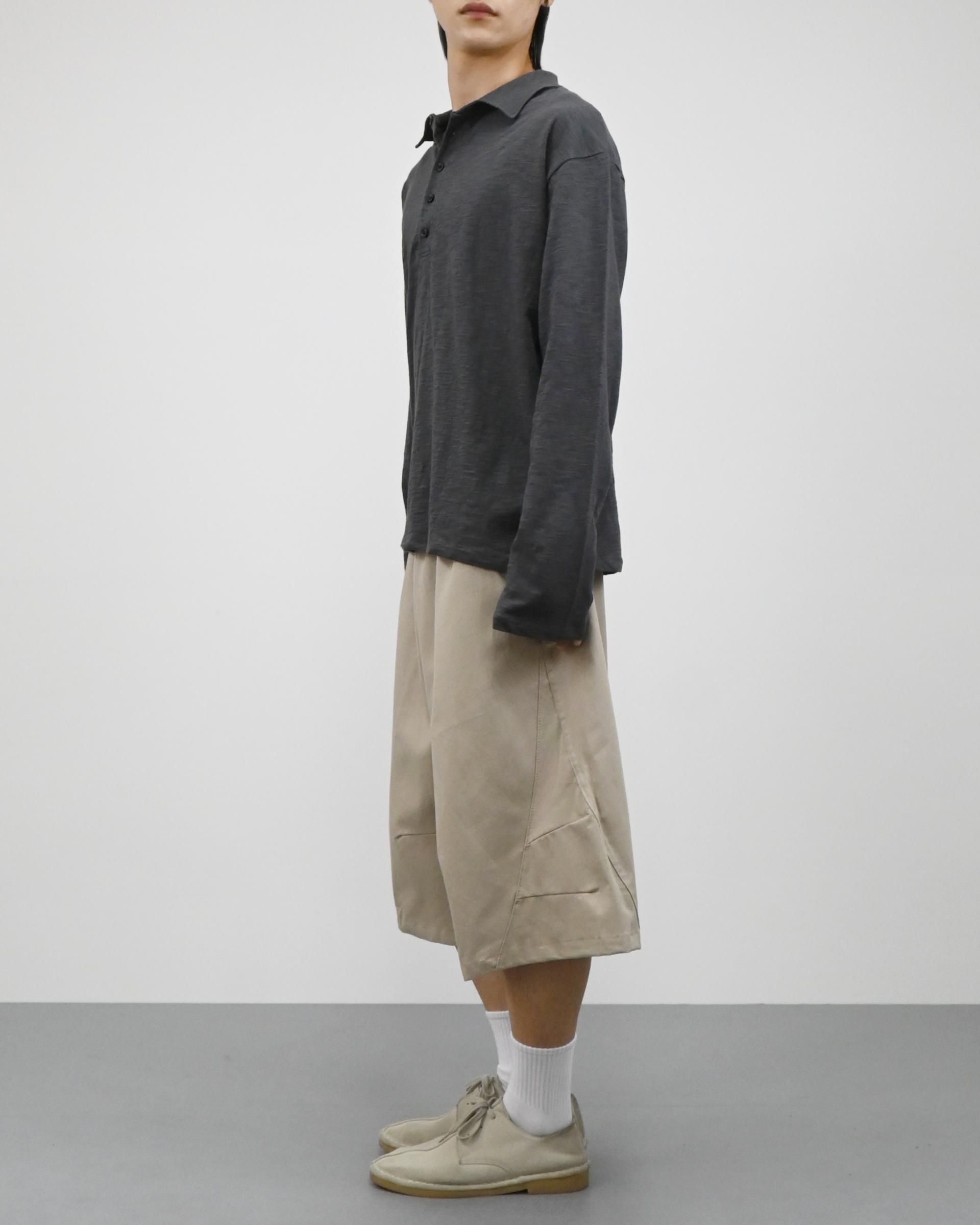 slub five burton collar t-shirt
