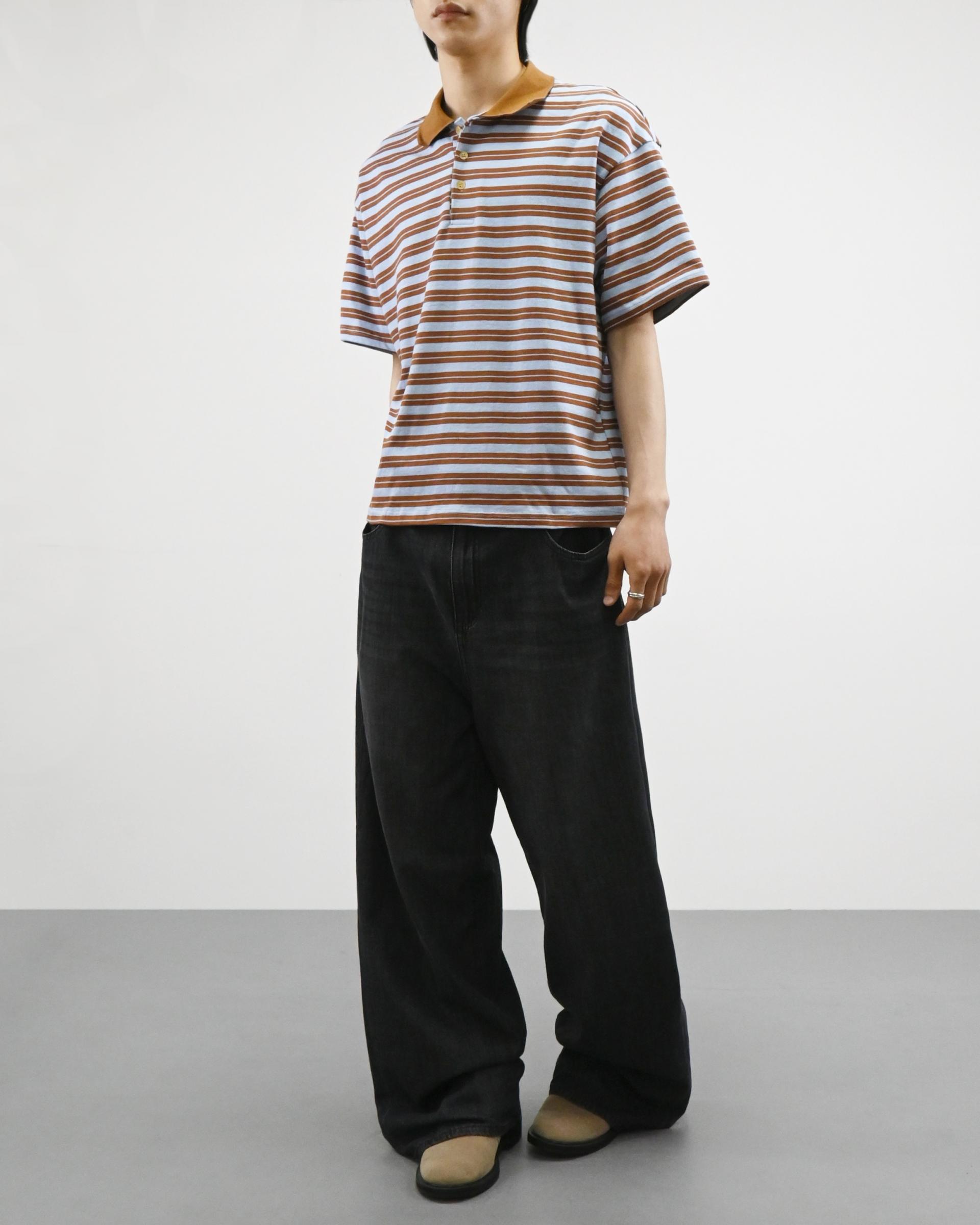 straight linen denim pants