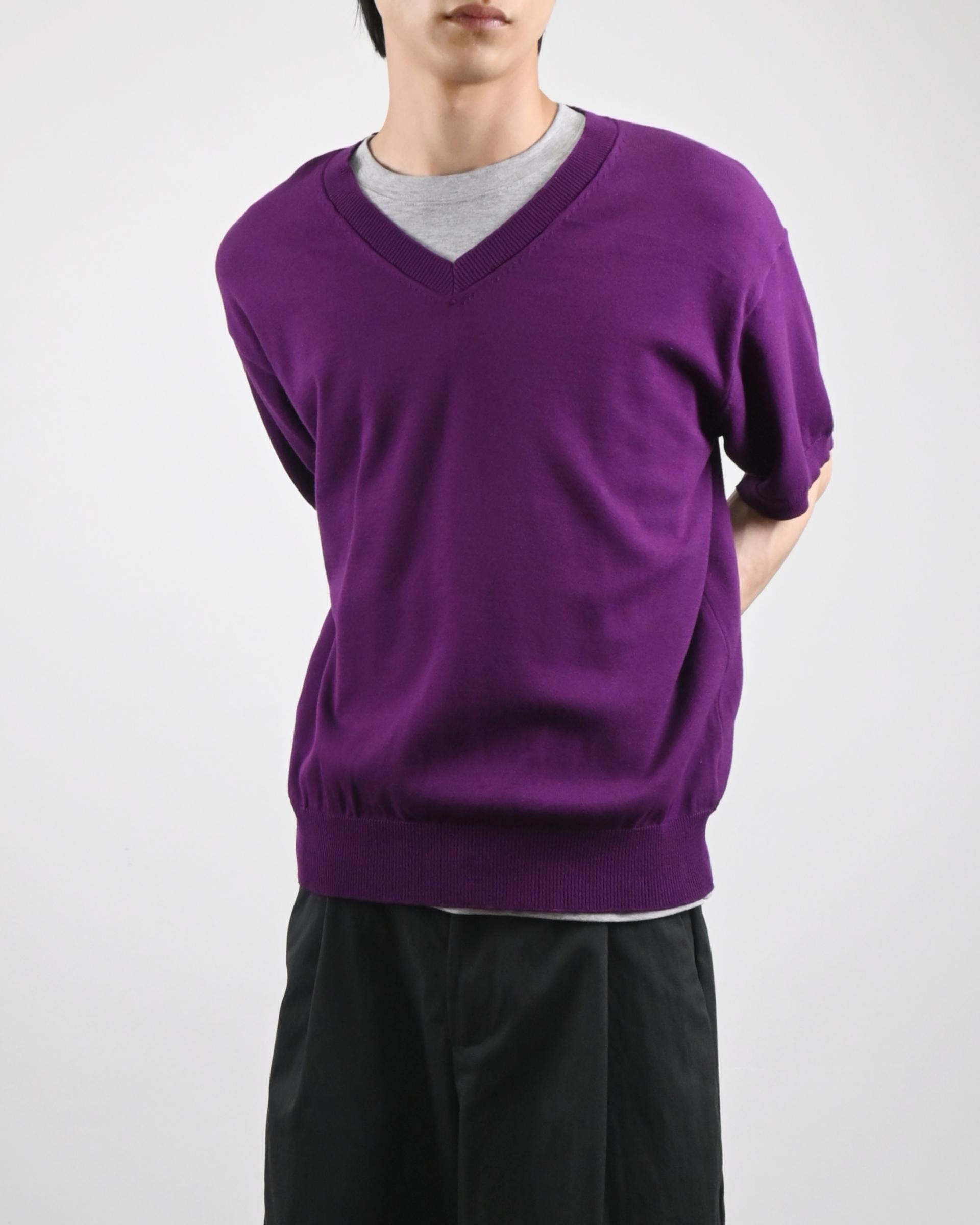 sierra v-neck half knit