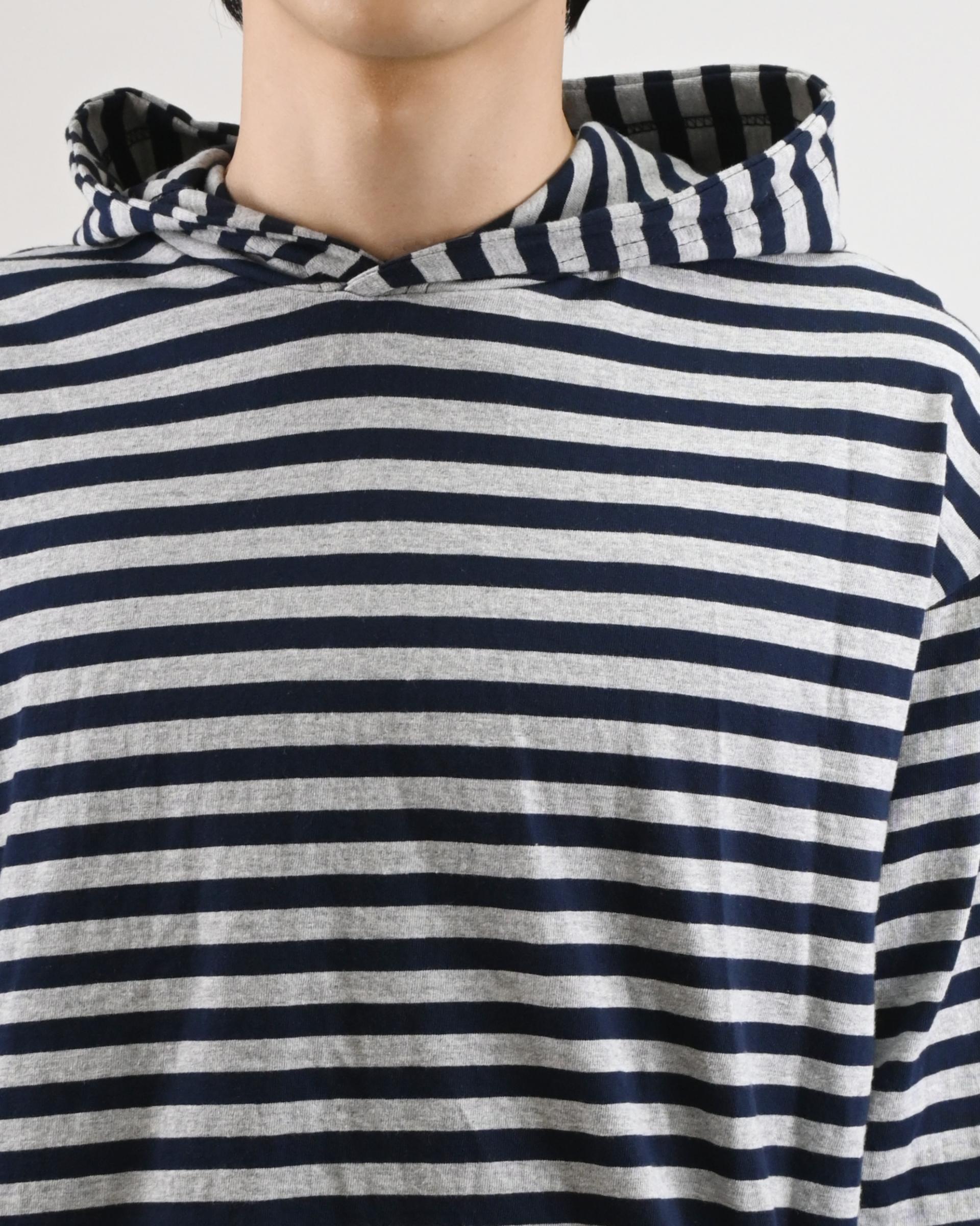 reed cropped striped hoodie