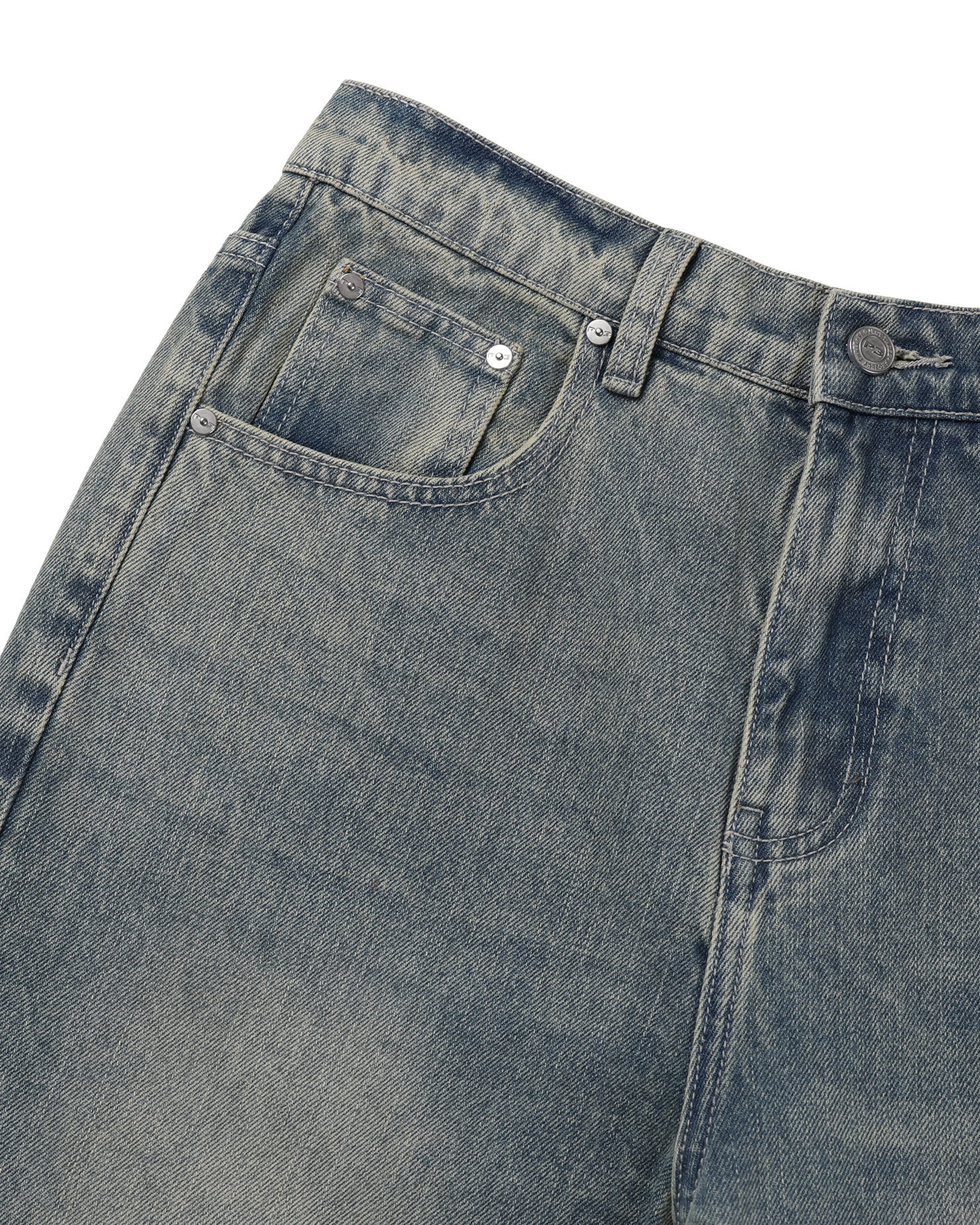 dart curved denim pants (light blue)