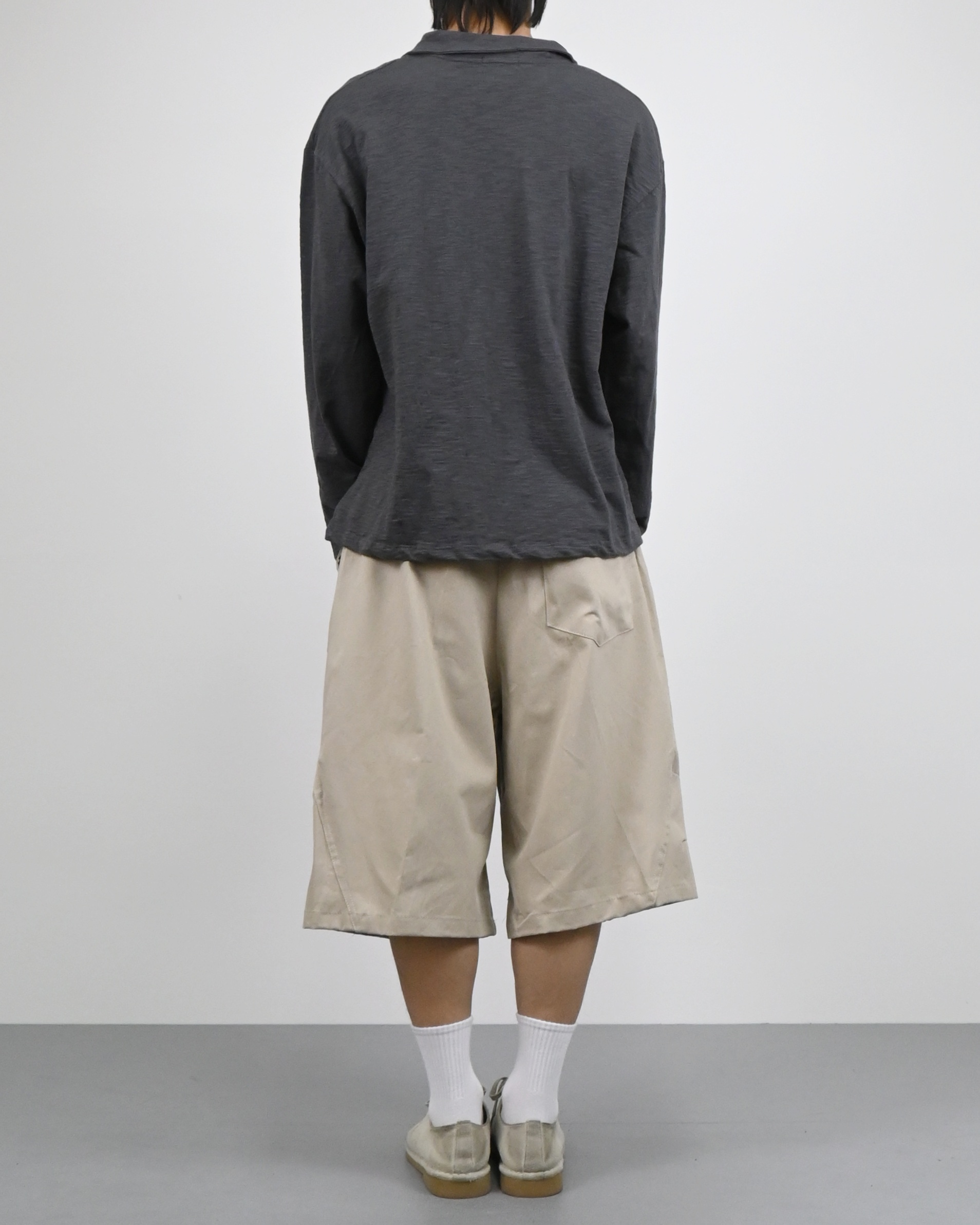 slub five burton collar t-shirt