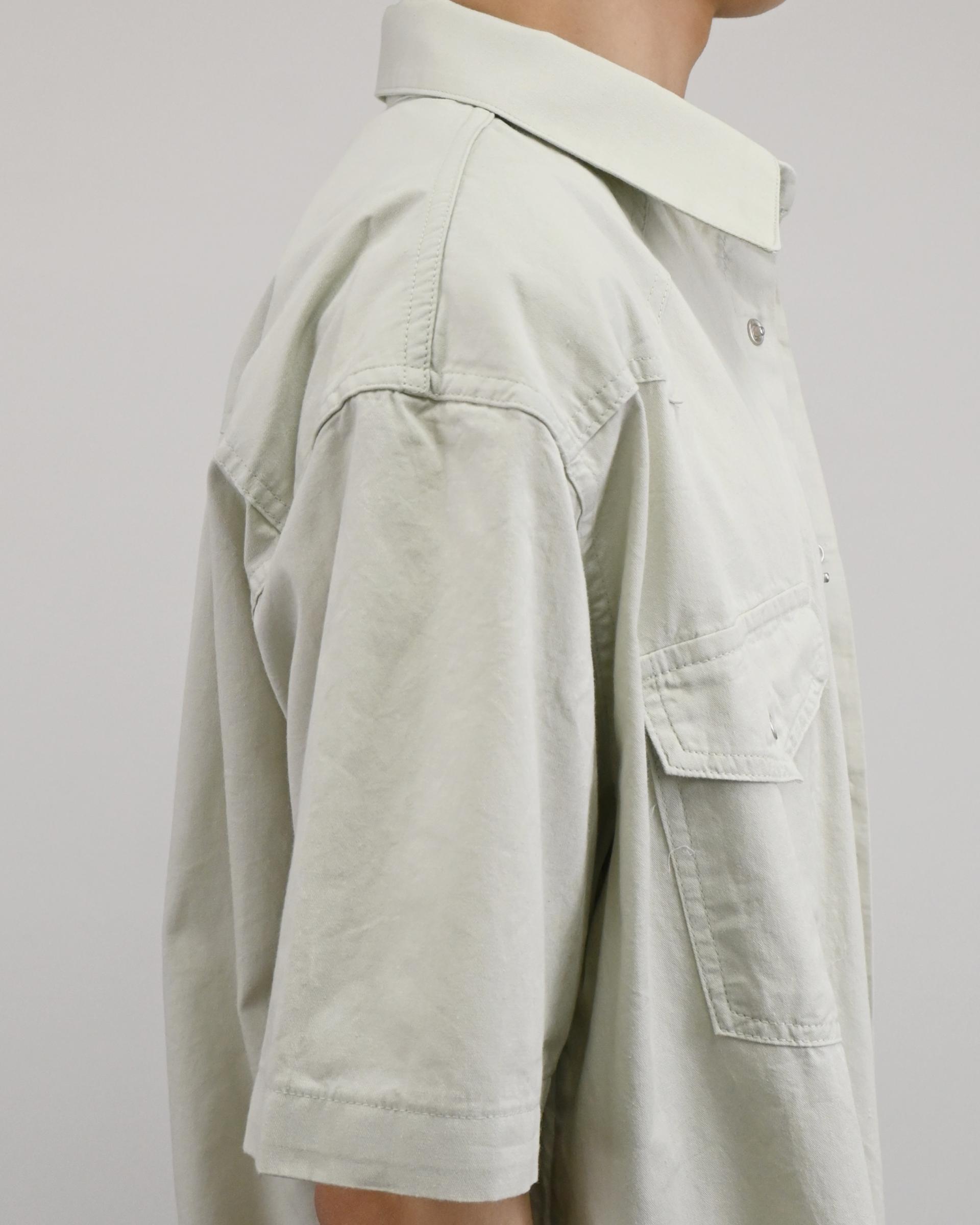 curved western half shirt