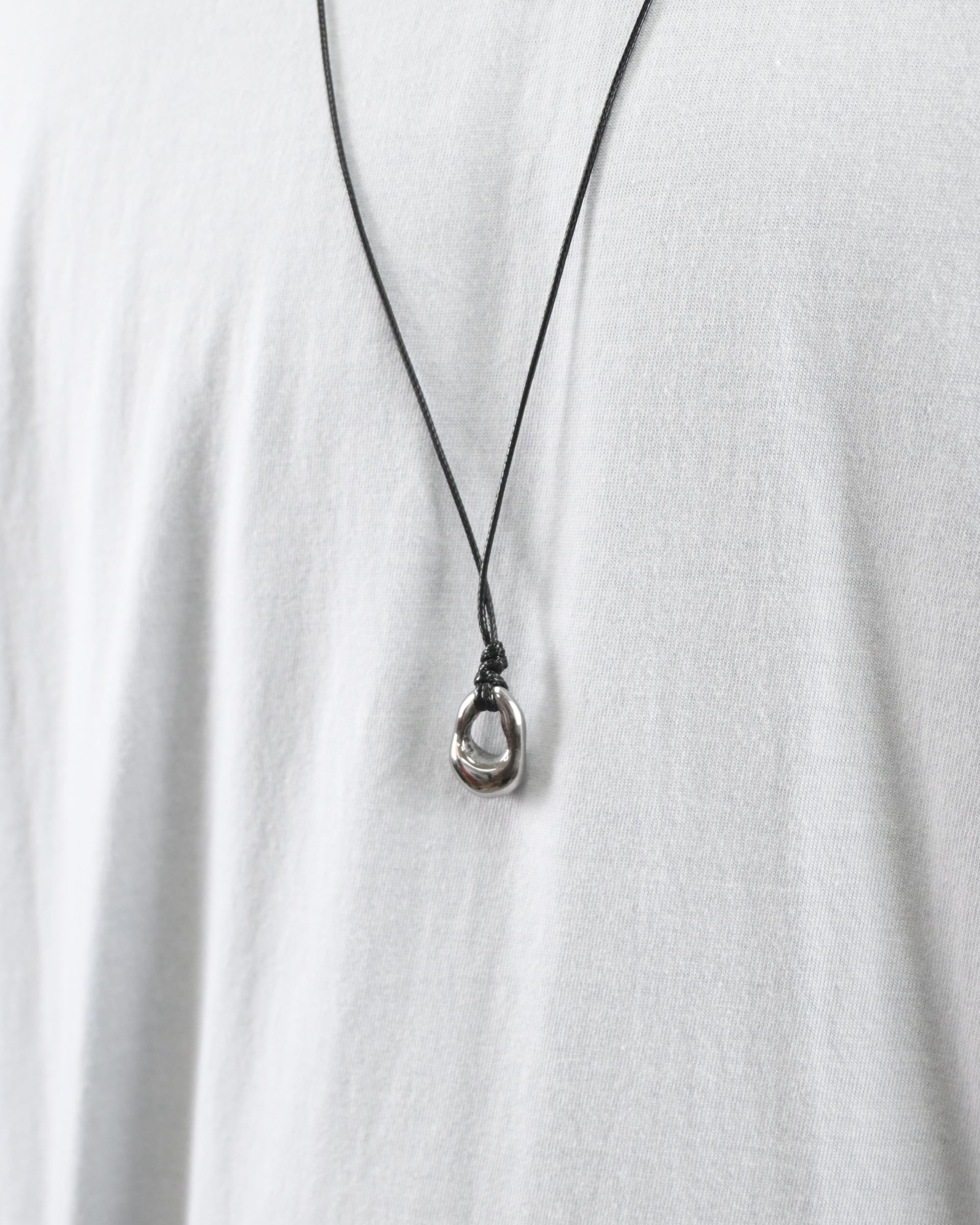 surgical steel oval necklace