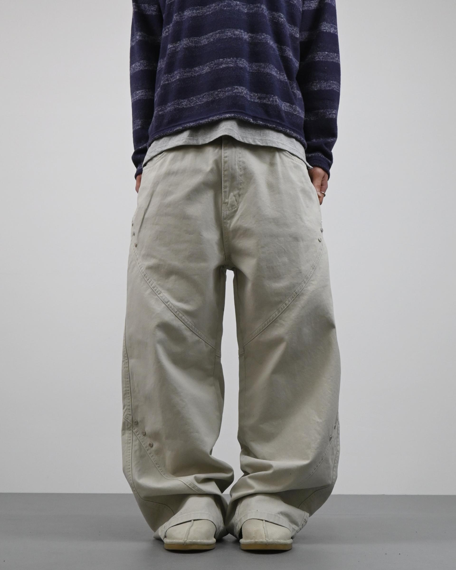 bio cotton rivet pants