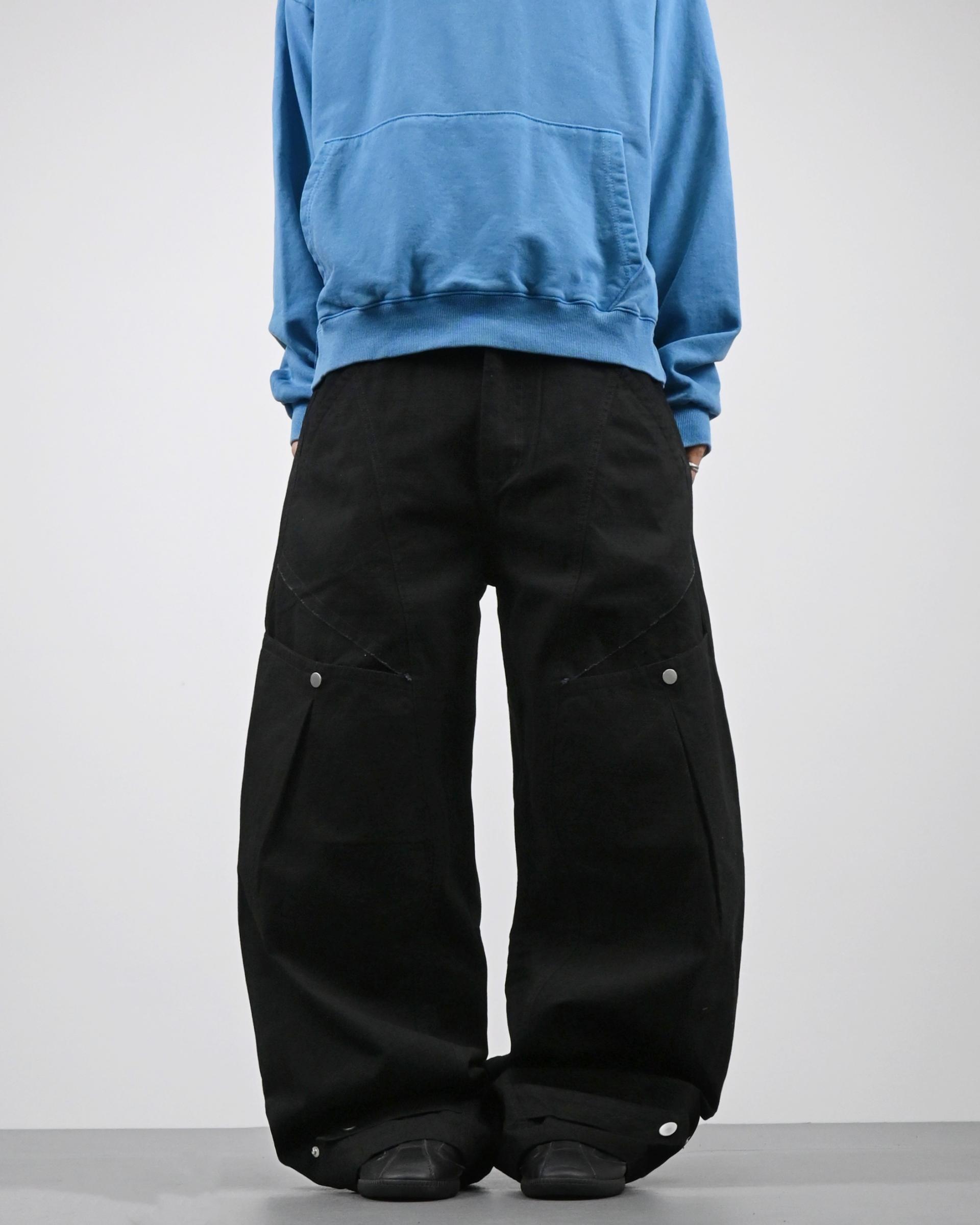 razor washed black denim pants 복제
