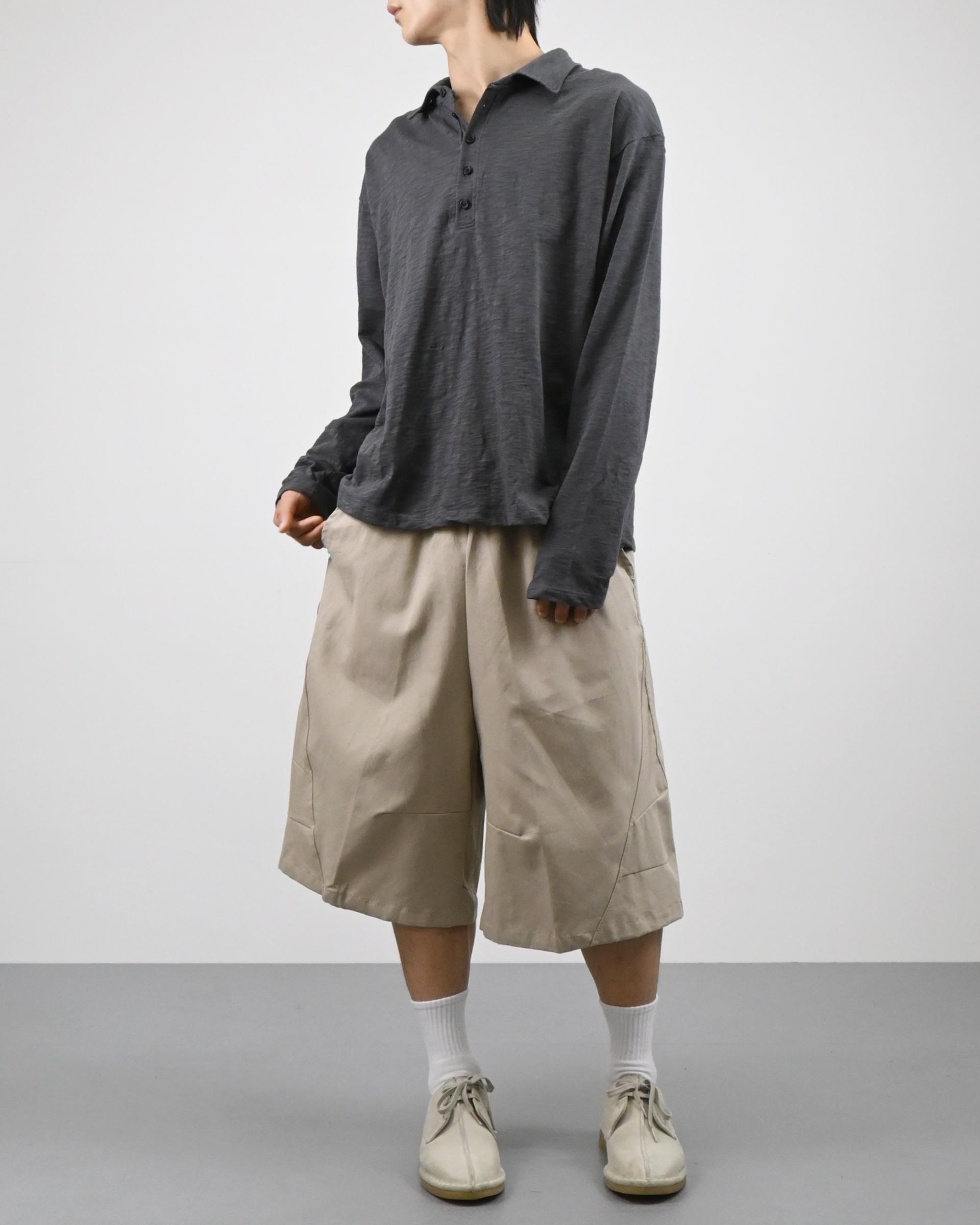 slub five burton collar t-shirt