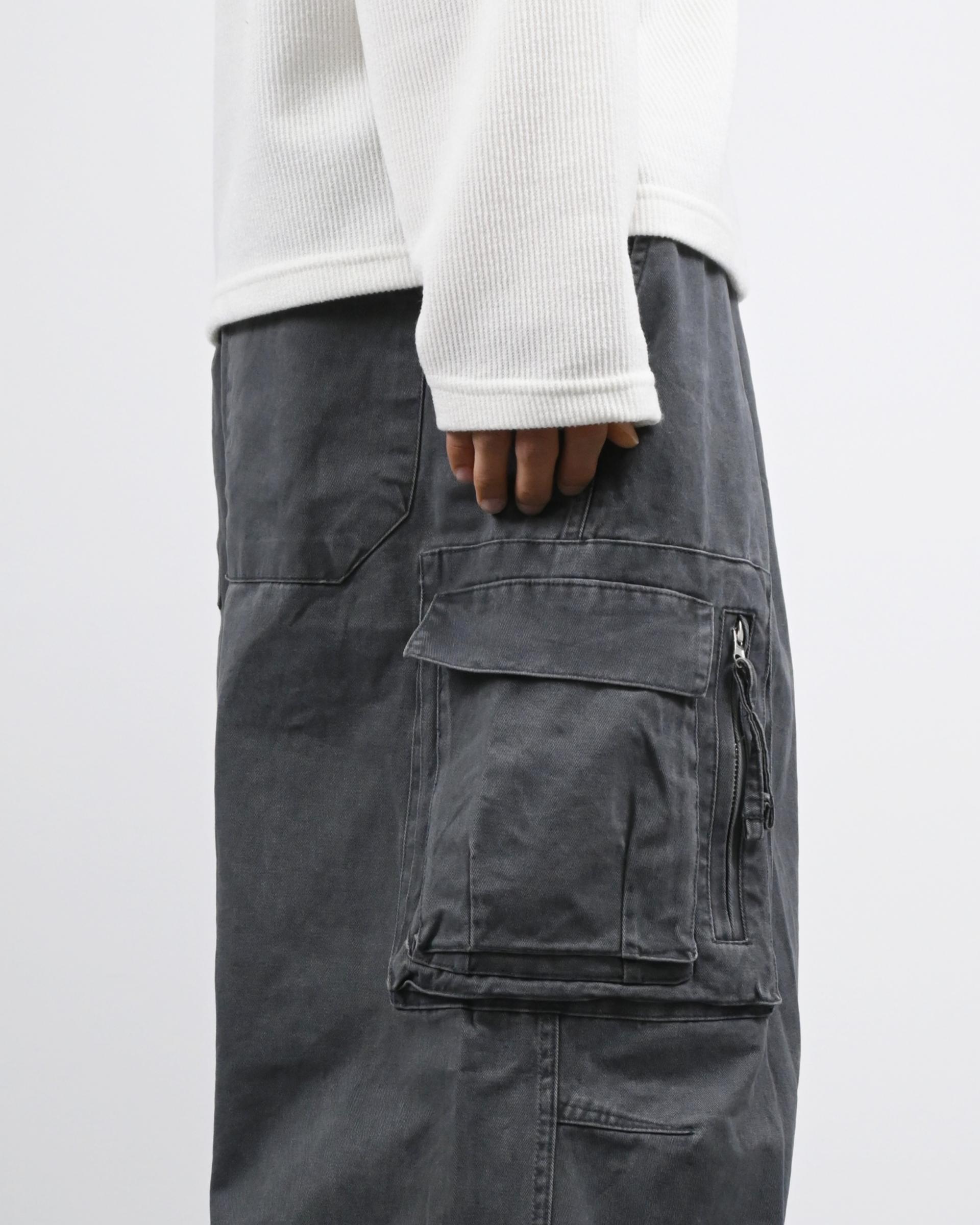 box pocket cargo cotton pants