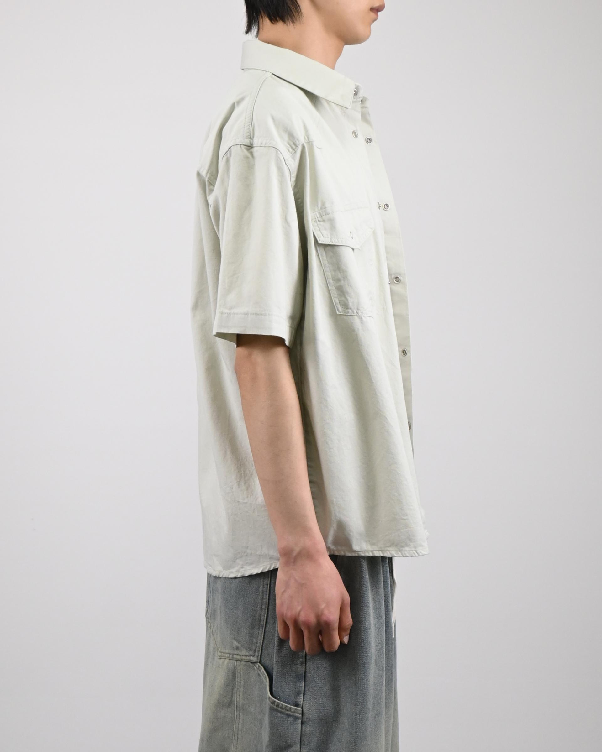 curved western half shirt