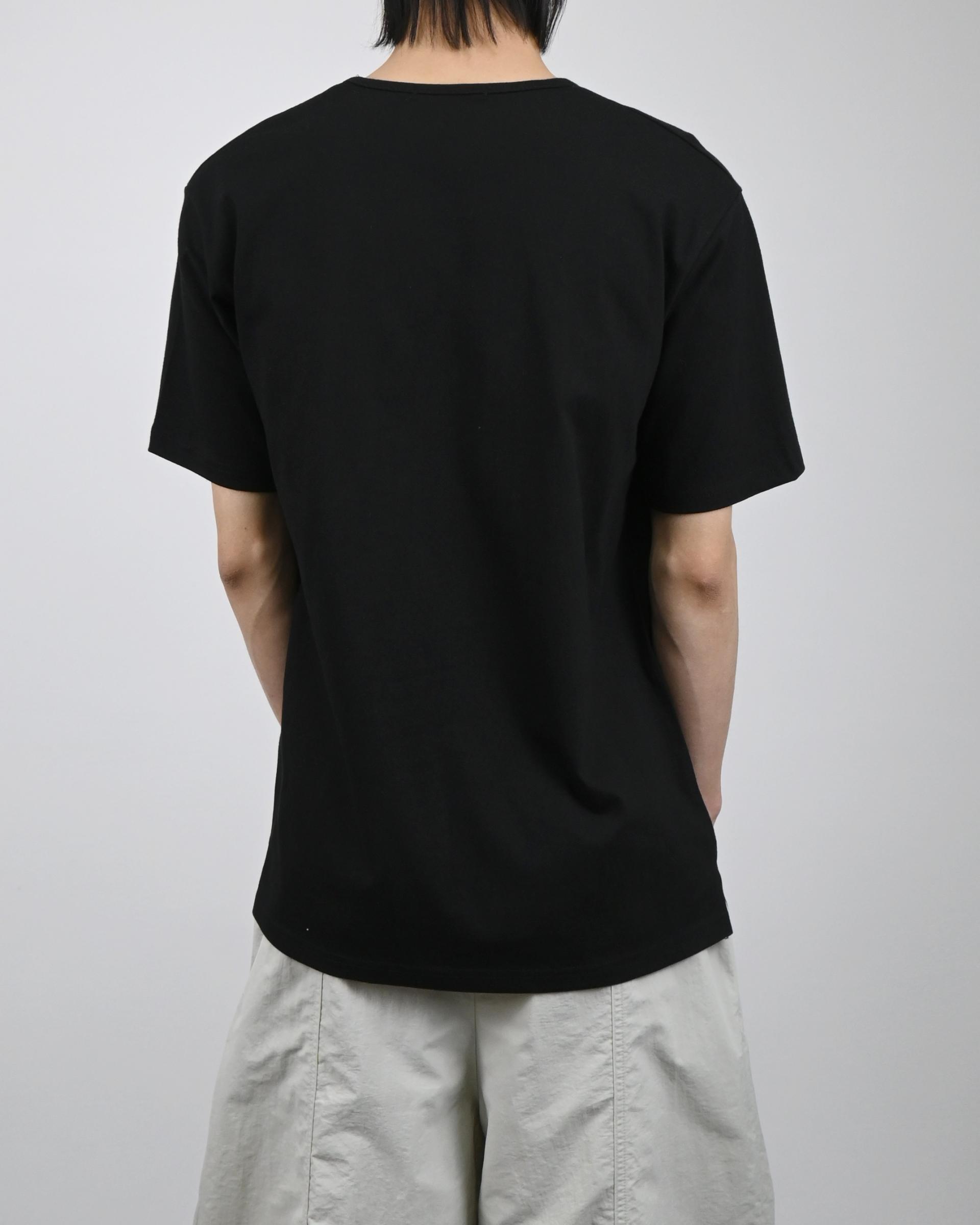 u-neck slit half t-shirt