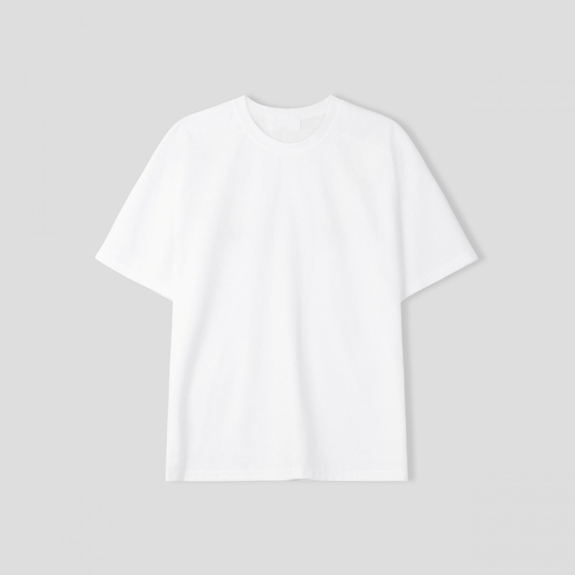 front shoulder line half t-shirt