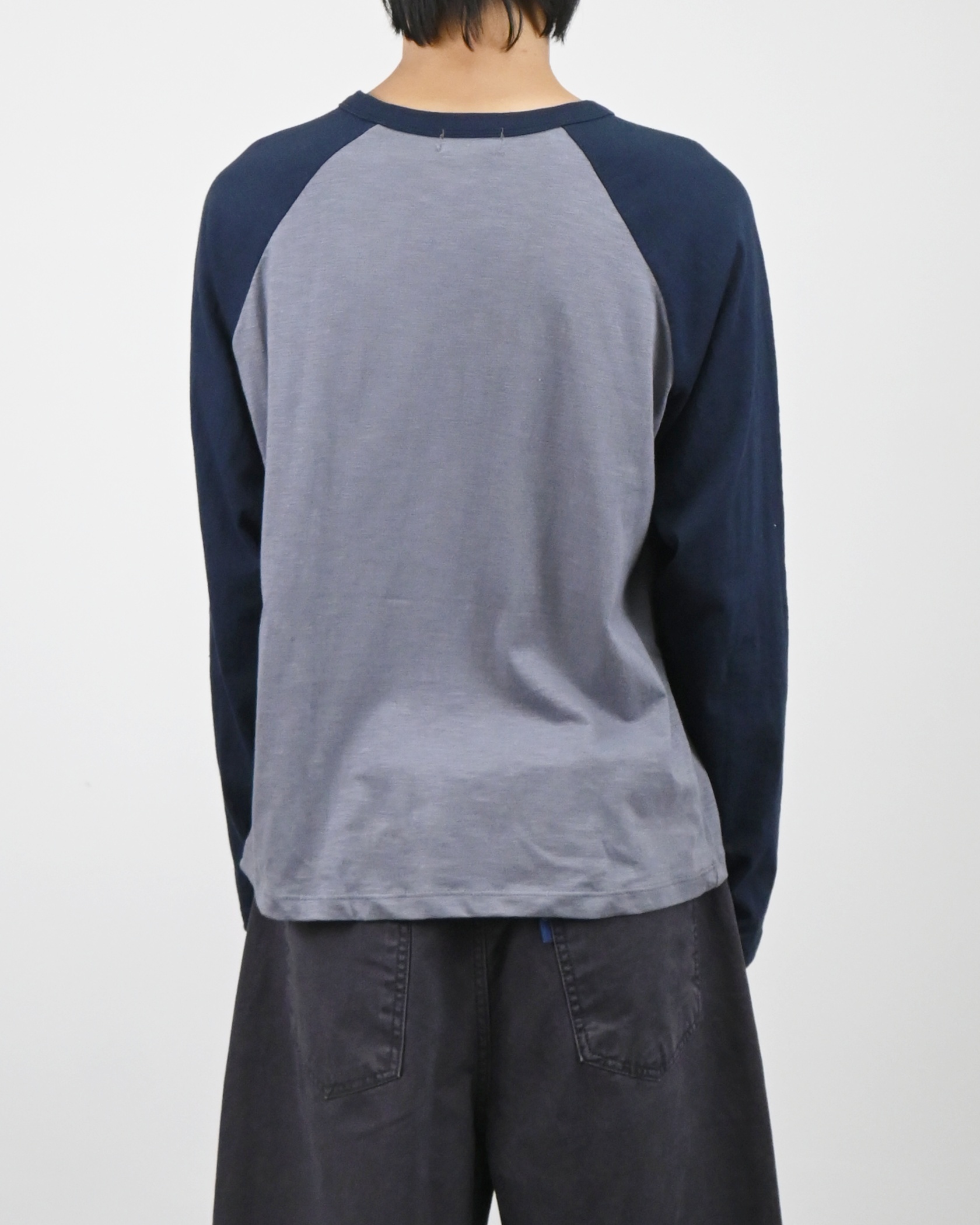 raglan henley neck t-shirt
