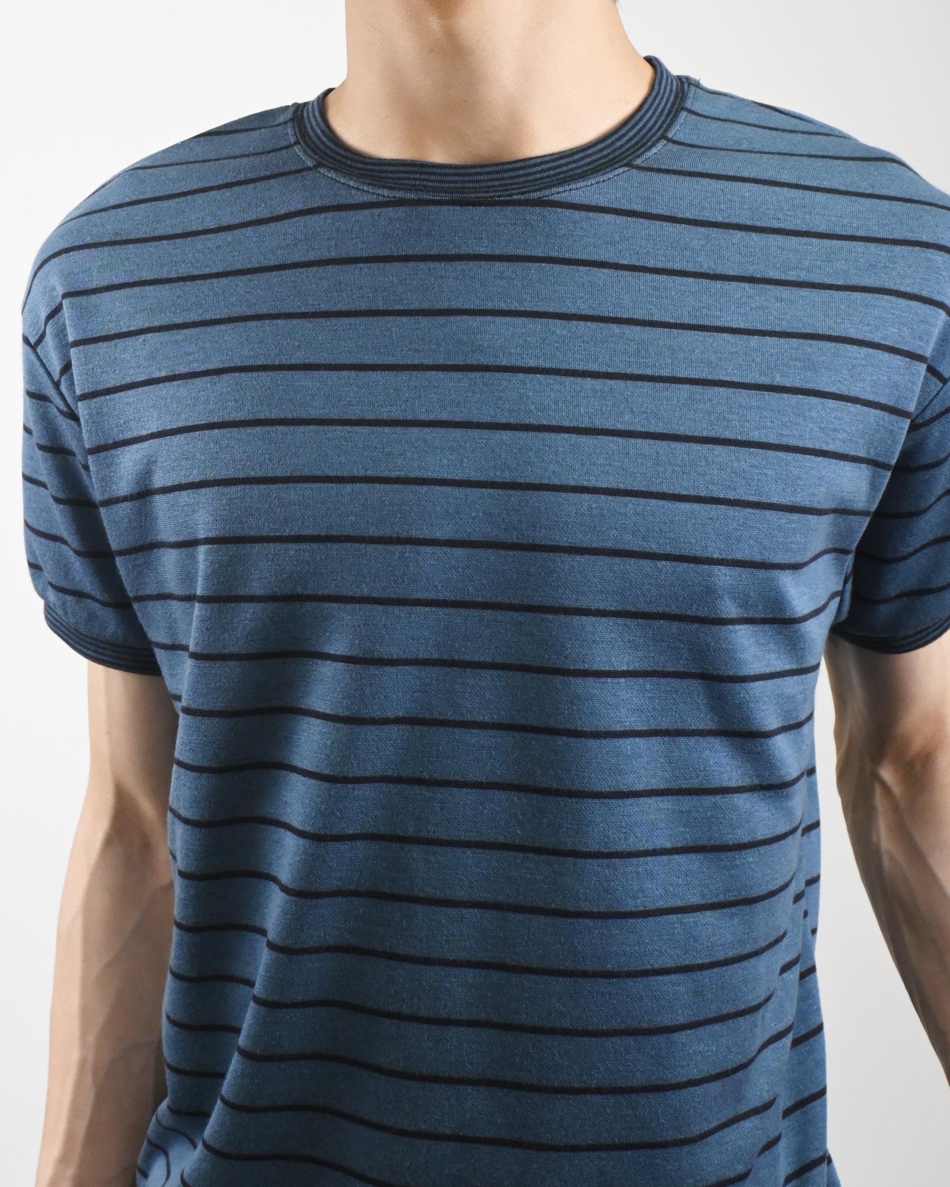 stripe ringer half t-shirt