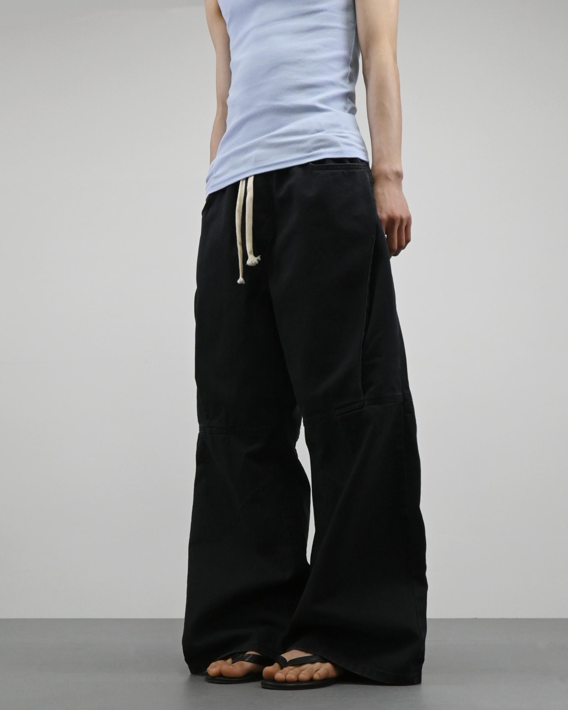 hale border flare banding cotton pants