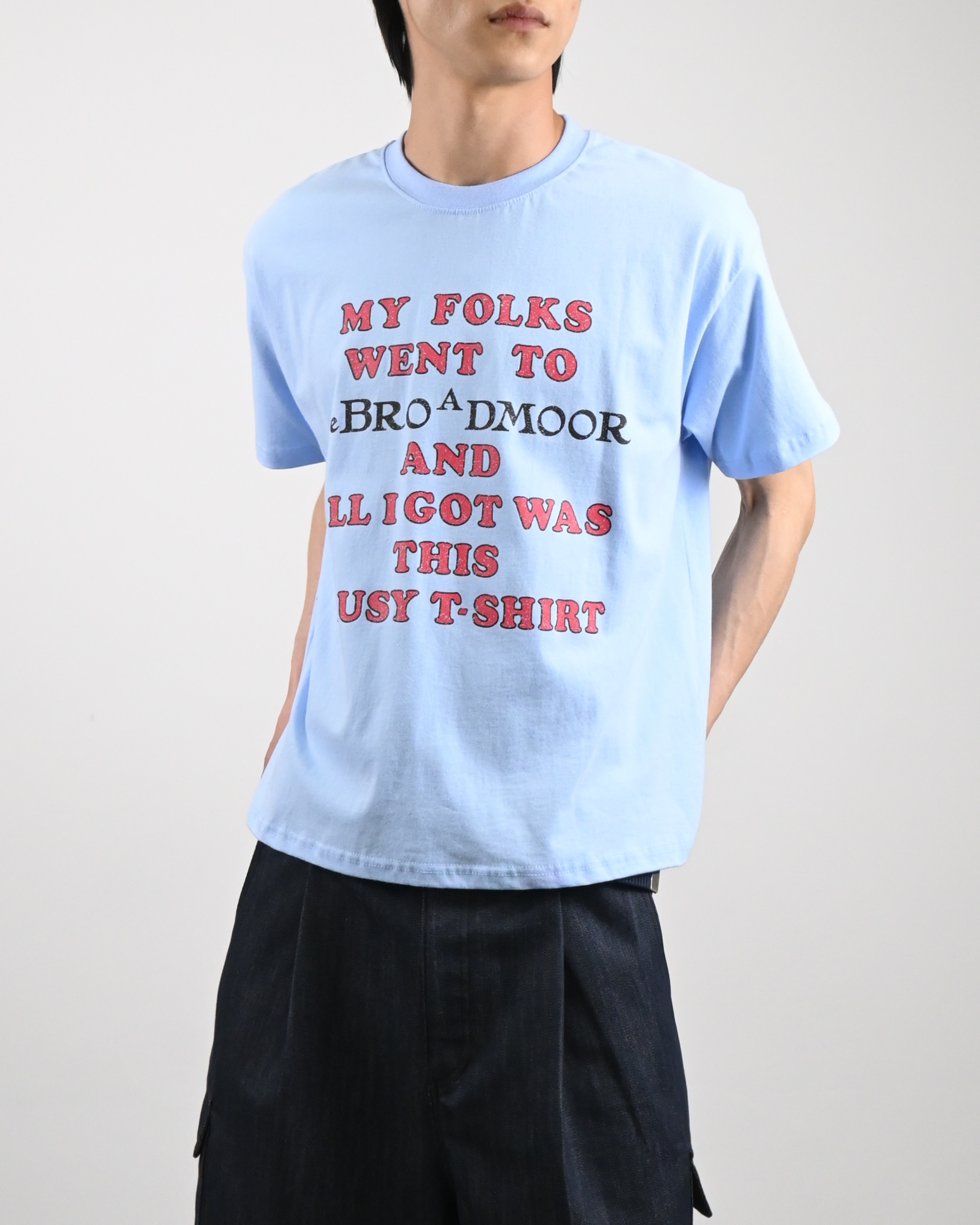 luge lettering half t-shirt