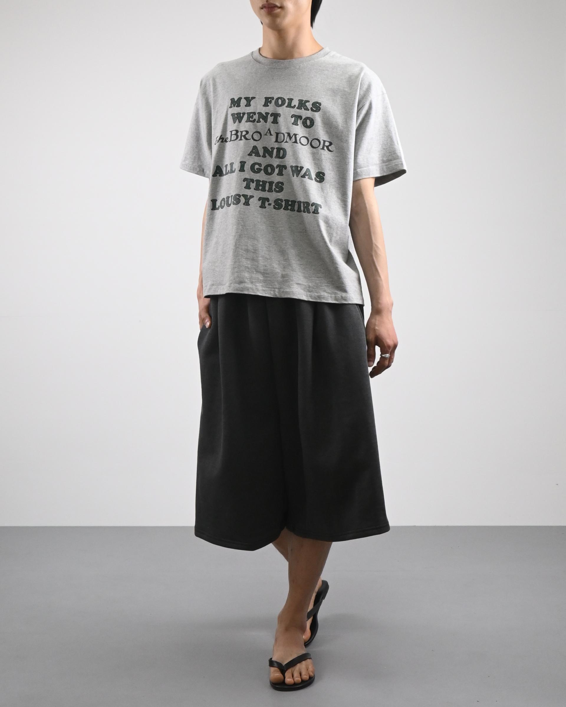 one tuck pigment bermuda sweatpants