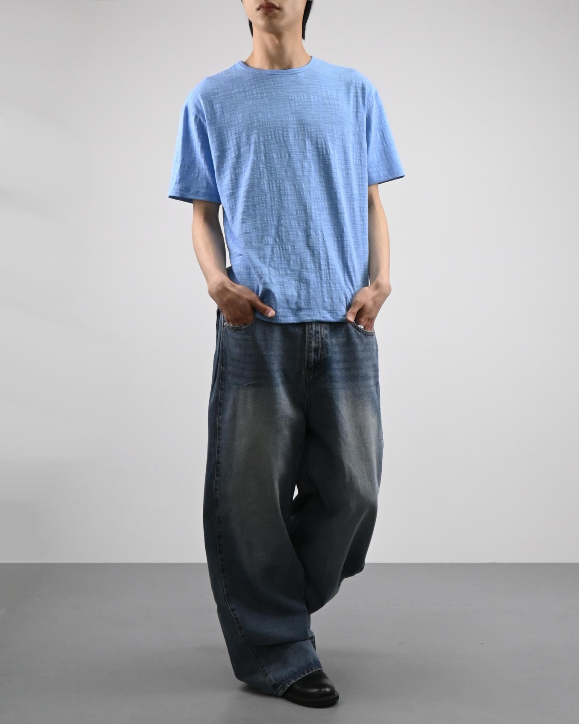 slub vintage half t-shirt