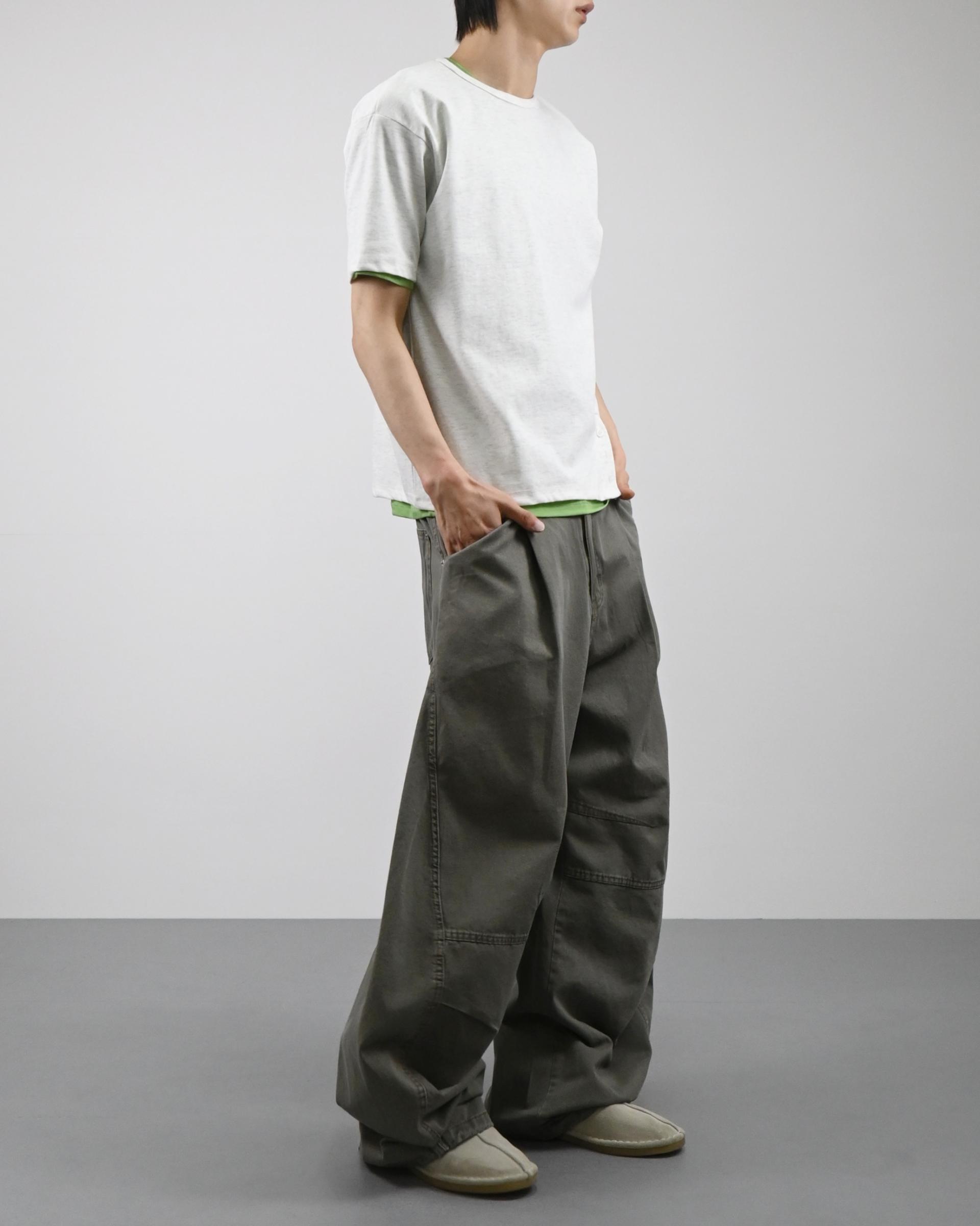volumetric balloon cotton pants