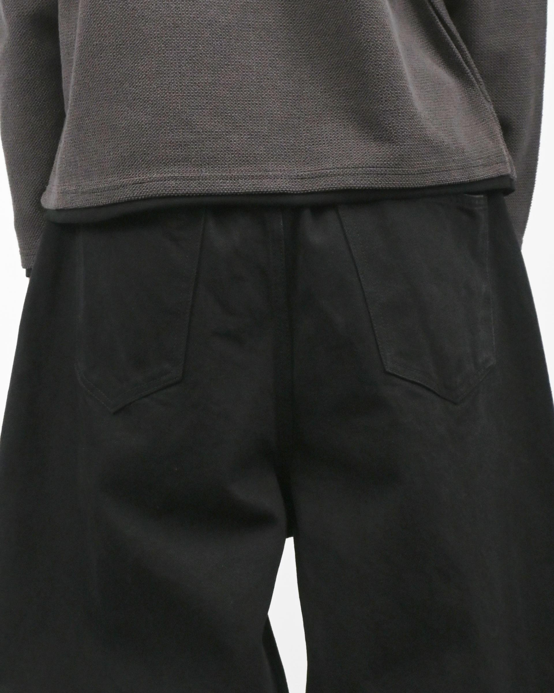 banding balloon denim pants