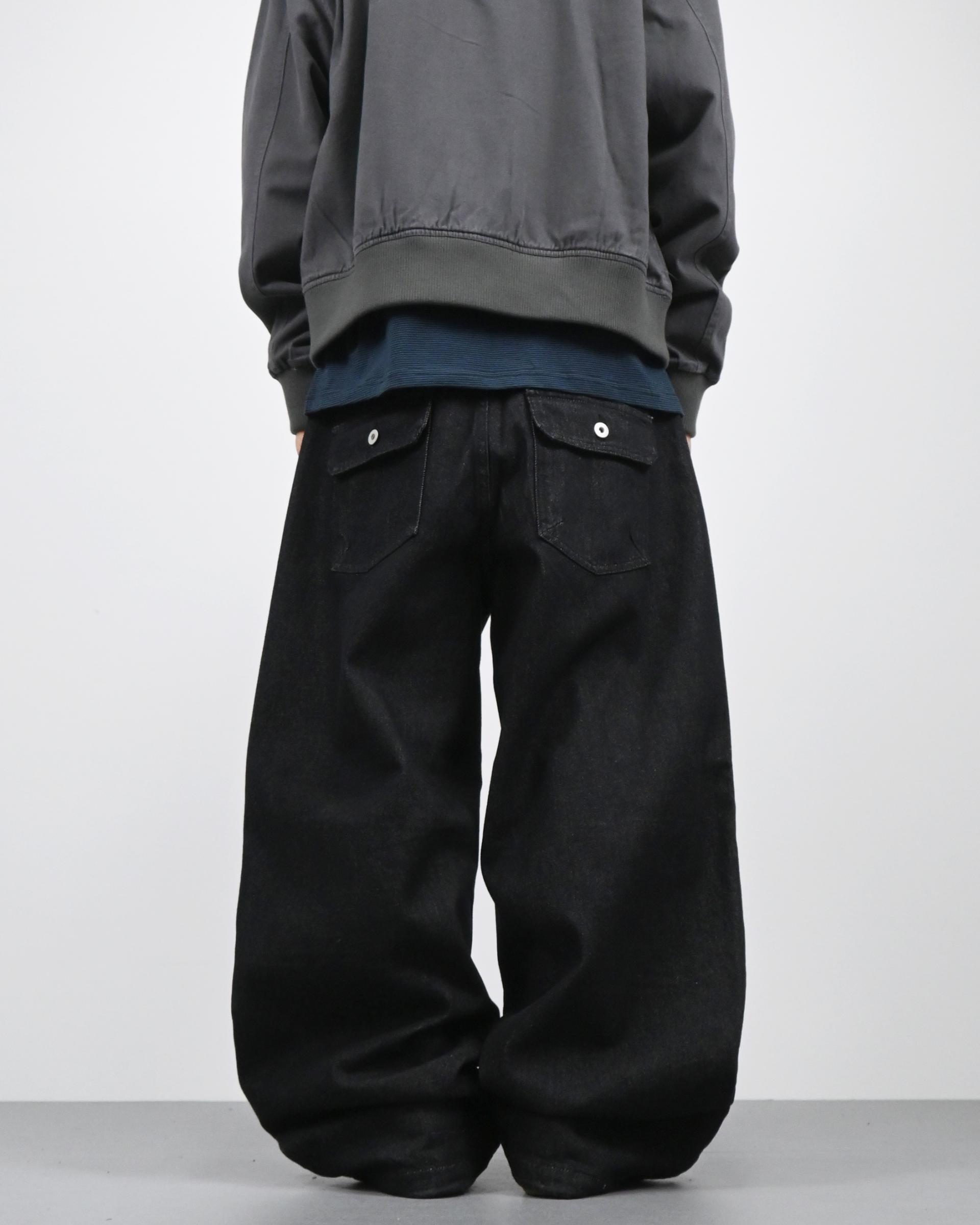 milo velcro balloon denim pants